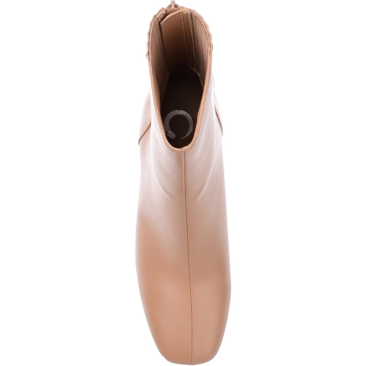 Journee Collection Womens Maize Faux Leather Booties Shoes BHFO 4755 - Picture 7 of 7