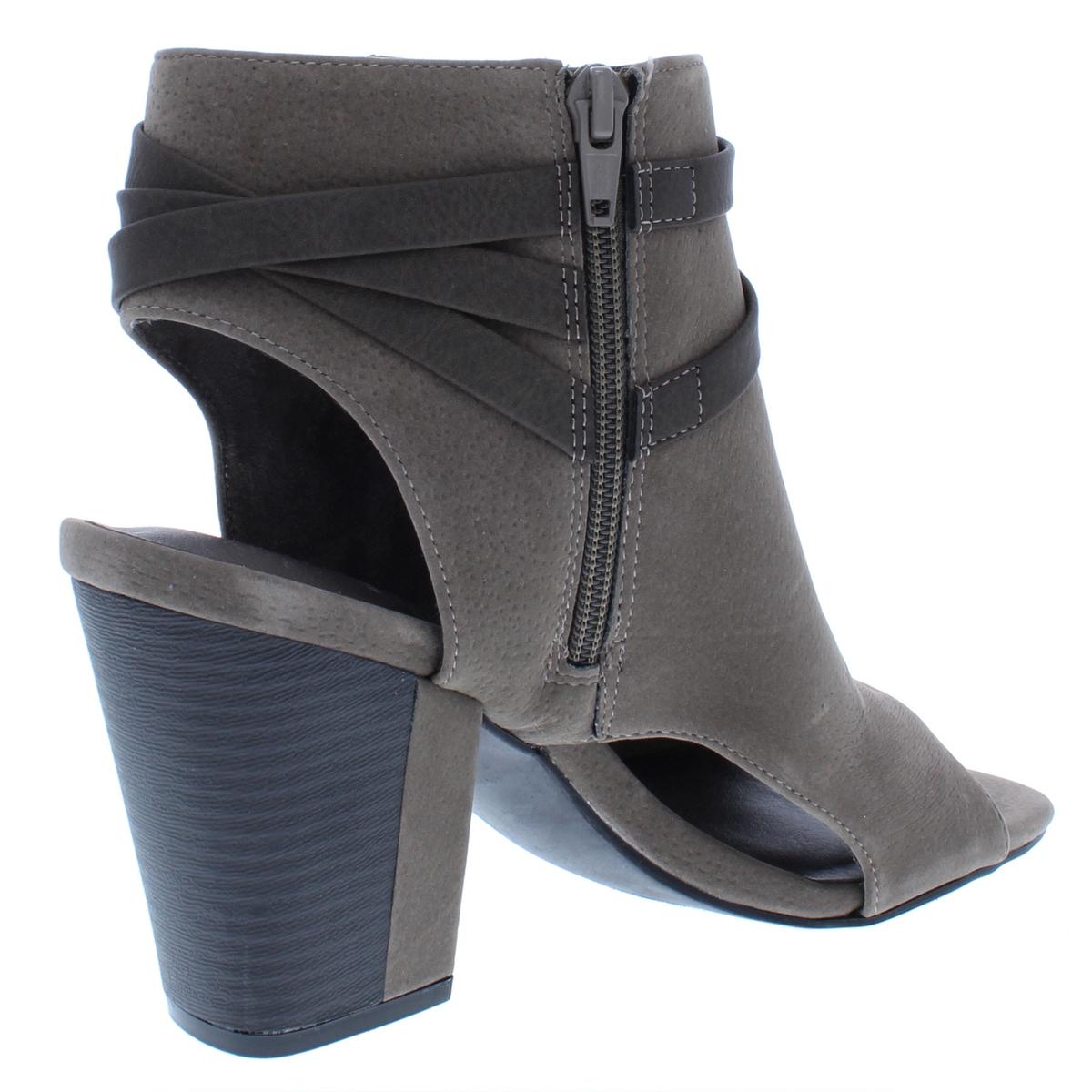 white mountain open toe booties