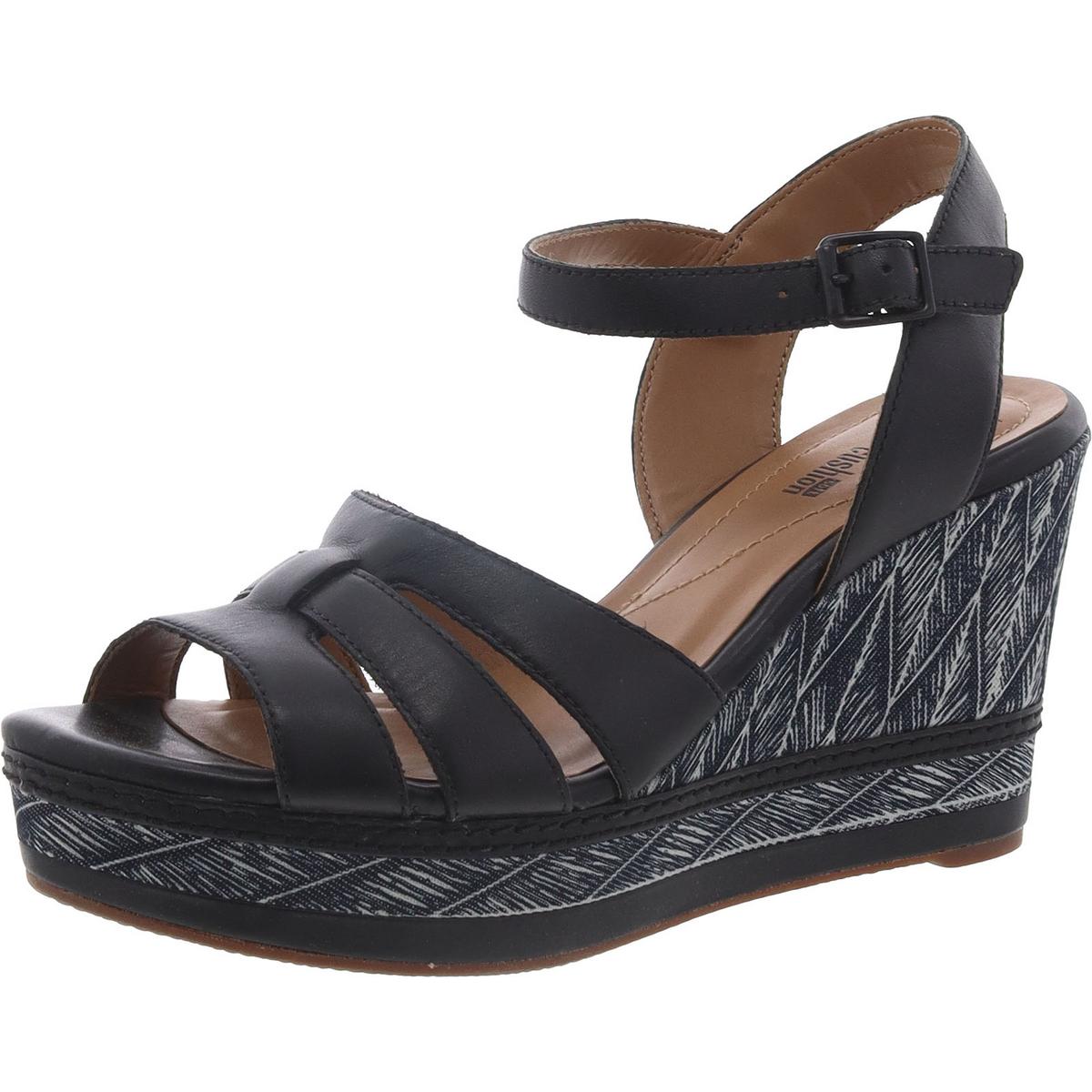 Clarks Womens Zia Noble Open Toe Ankle Strap Wedge Sandals Shoes BHFO 6773 - Picture 6 of 11