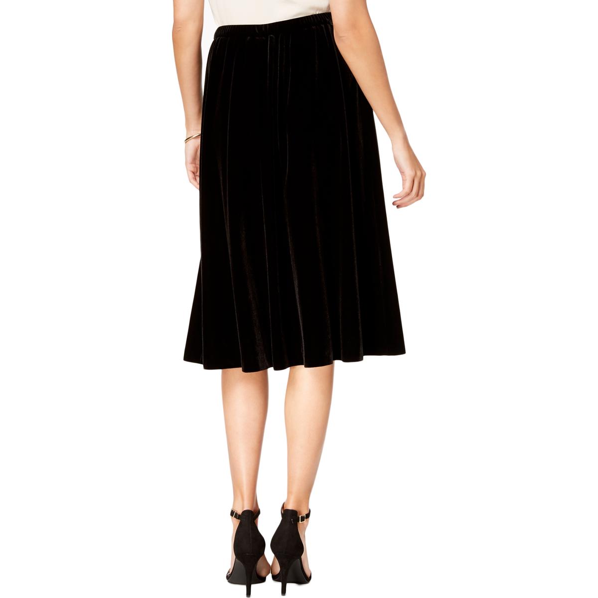 alex evenings velvet skirt