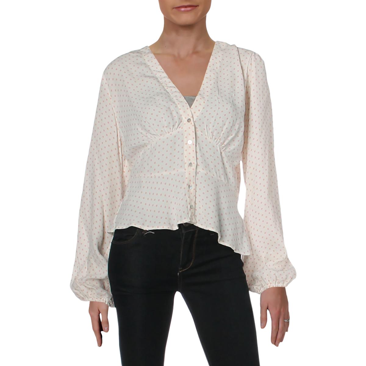 free people polka dot shirt