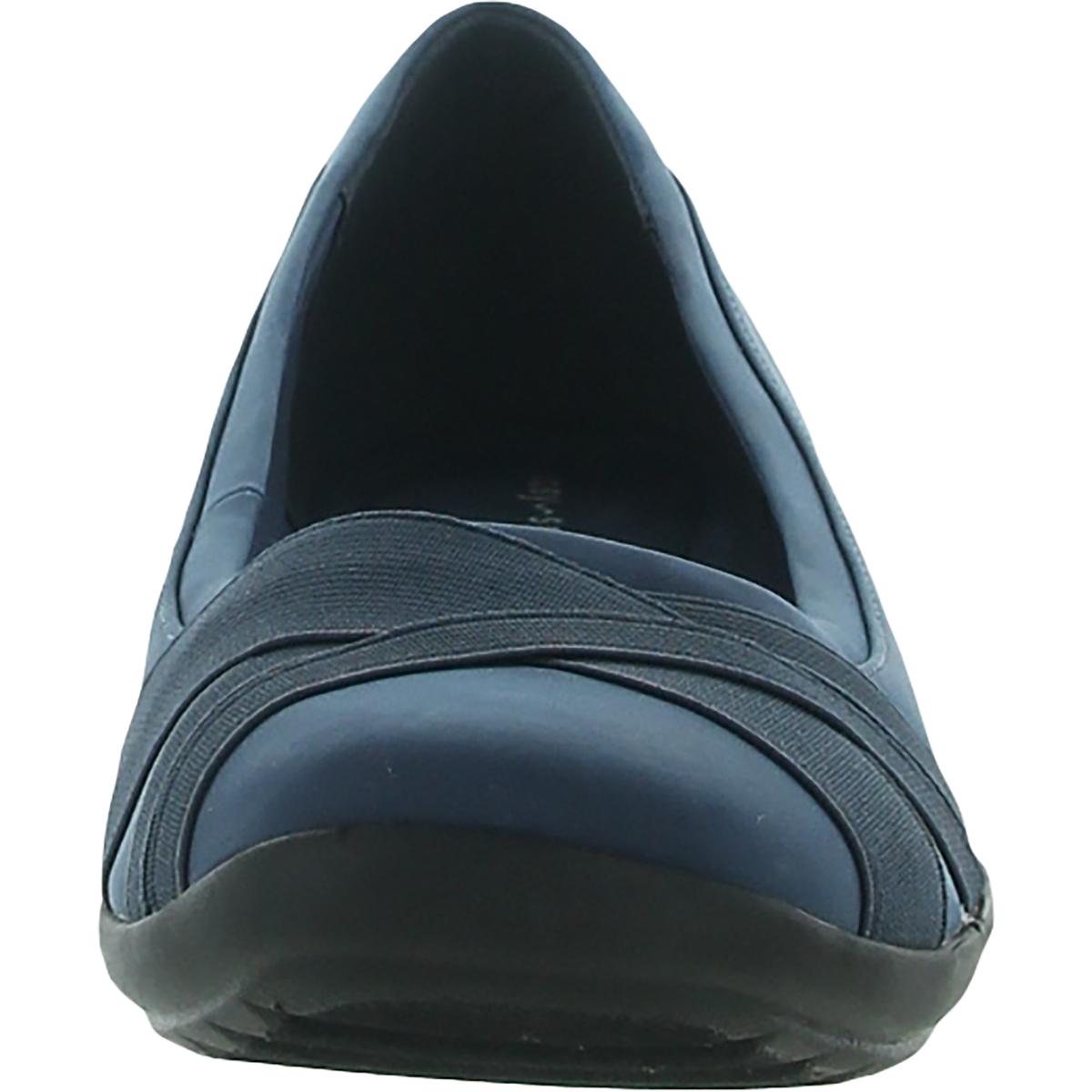 Easy Spirit Womens Acasia 3 Navy Ballet Flats Shoes 9.5 Medium (B,M