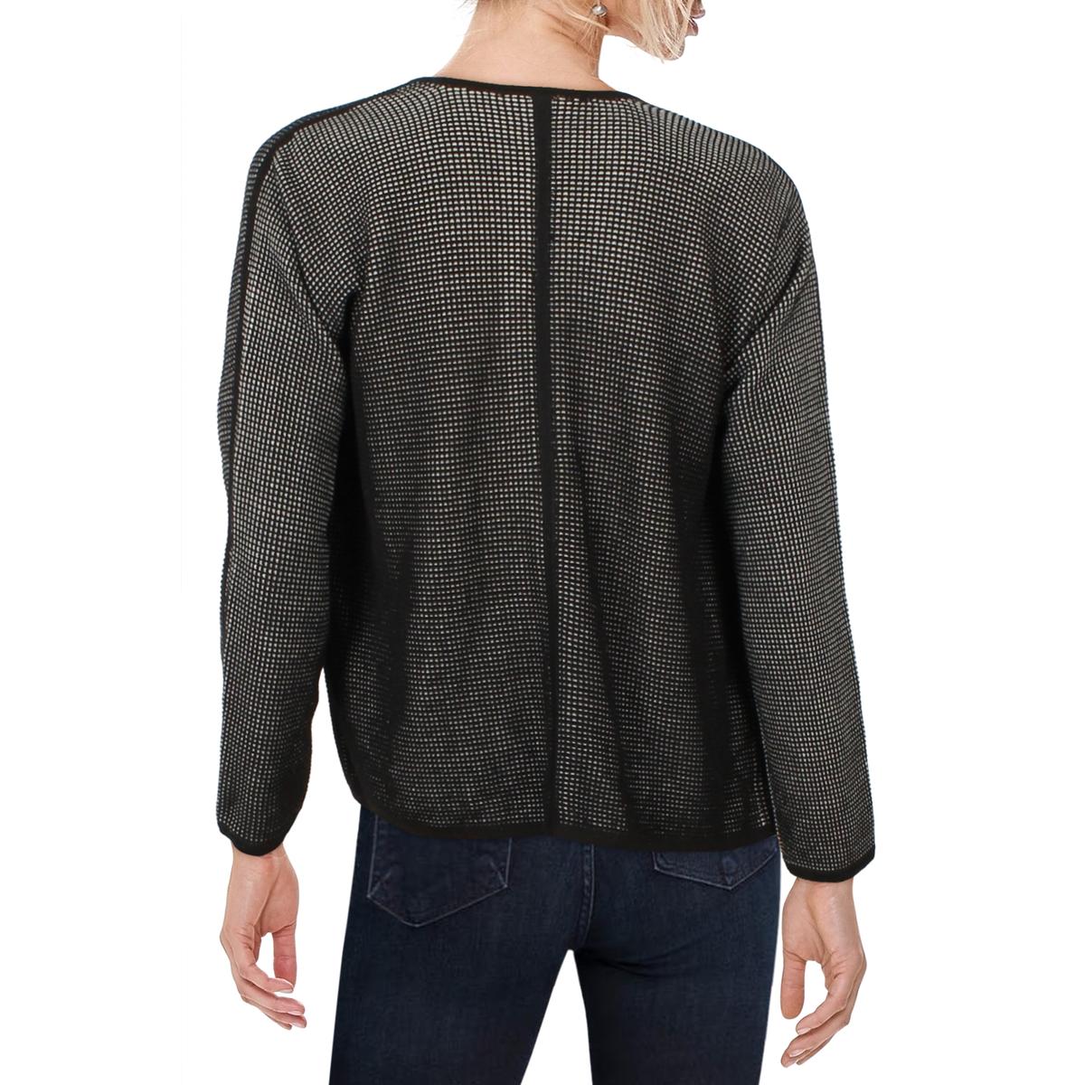 Eileen Fisher Womens Silk Blend Cascade Ruffle Jacket Cardigan Sweater BHFO 1839