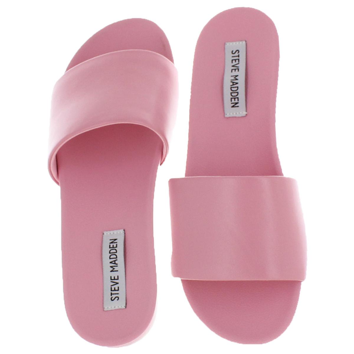 Steve Madden Womens Daze Pink Slide Sandals Shoes 5.5 Medium (B,M) BHFO ...