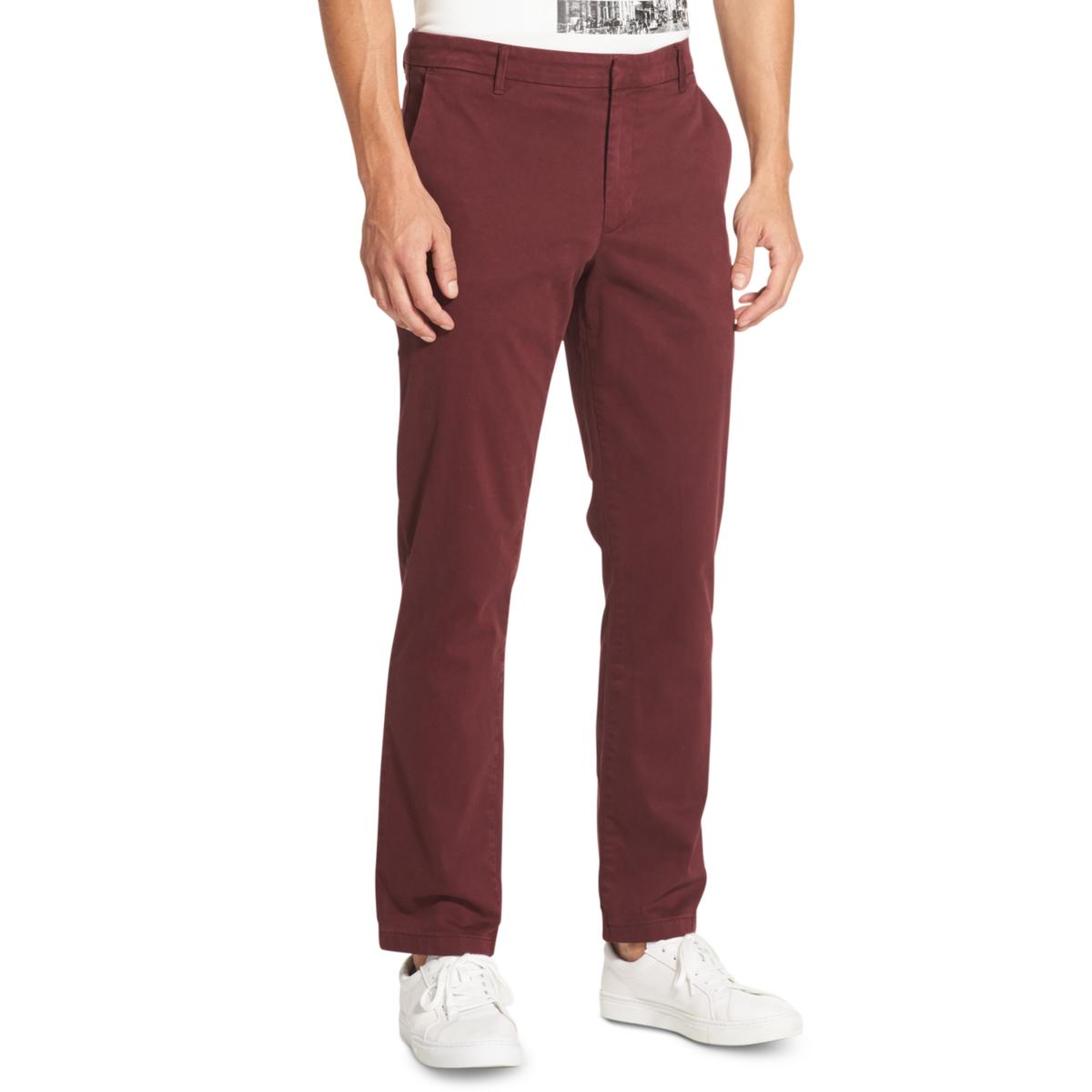 DKNY Mens Pants Red 30/30 97% Cotton/3% Elastane BHFO 6632 | eBay
