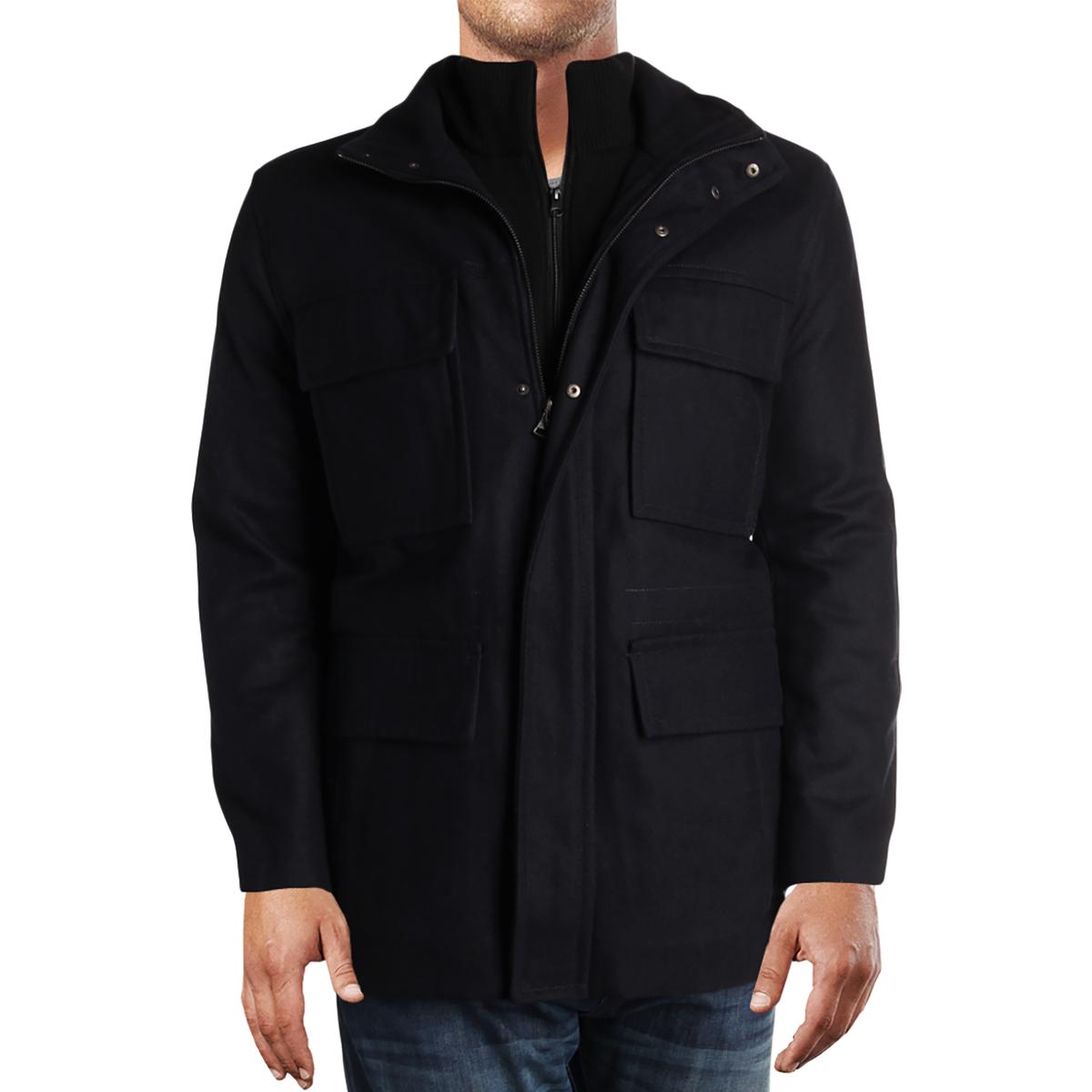 Marc New York by Andrew Marc Mens Bevy Navy Car Coat Outerwear XXL BHFO ...