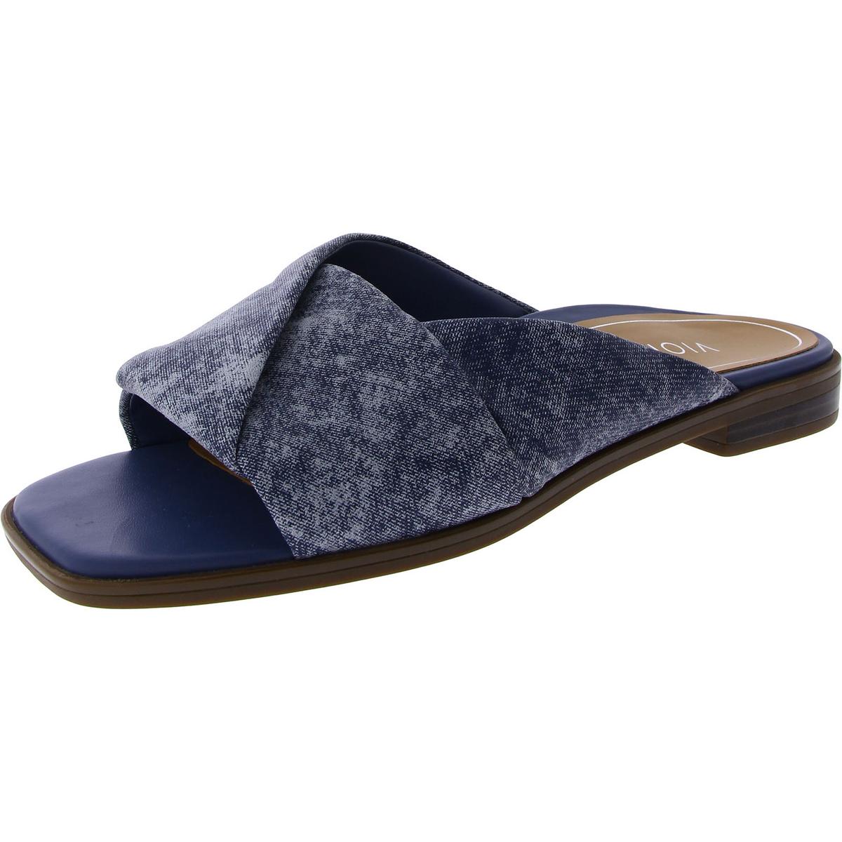 Vionic Womens Miramar Criss-Cross Peep-Toe Slip-On Slide Sandals Shoes BHFO 4056 - Picture 7 of 12