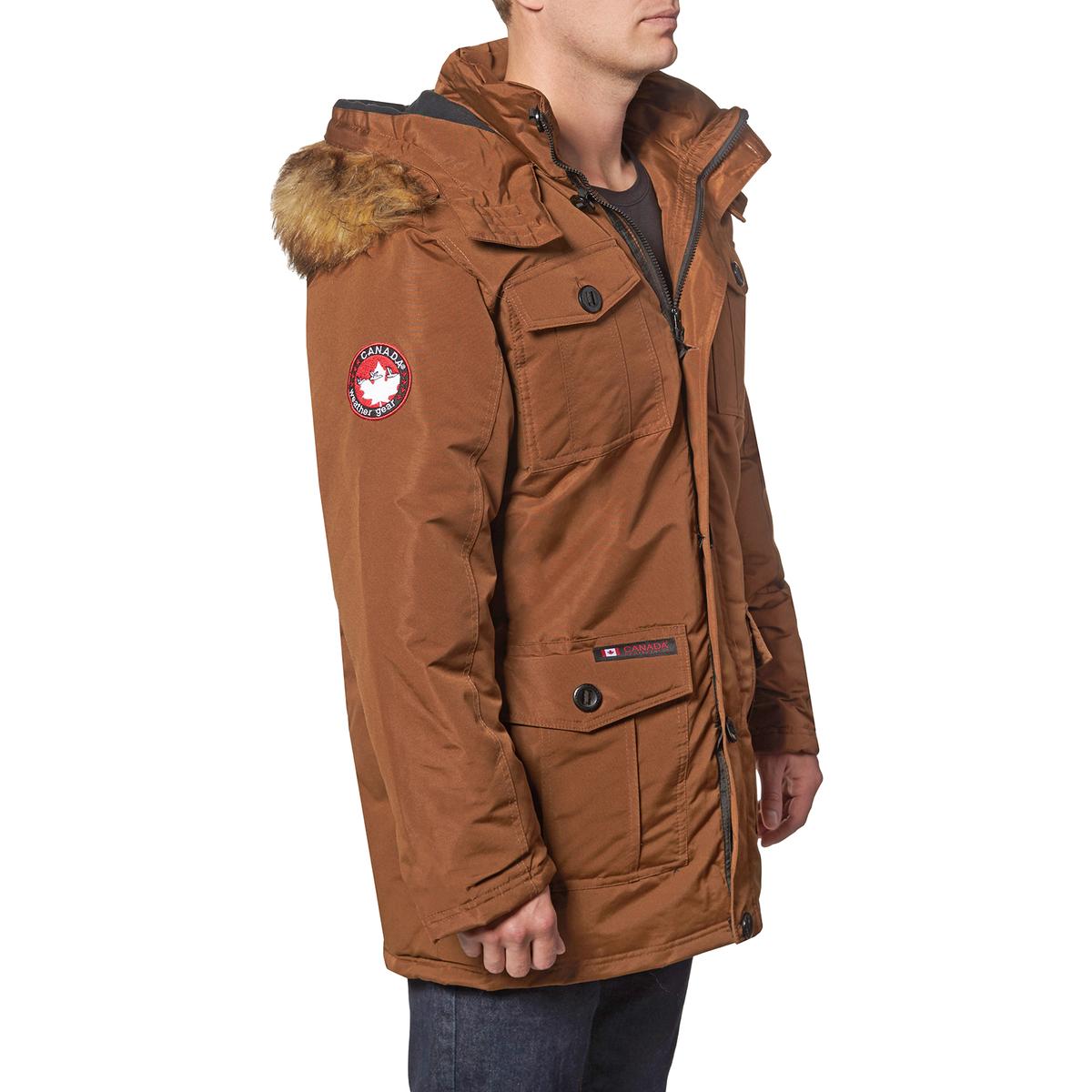 canada weather gear men's 4 pocket hooded parka