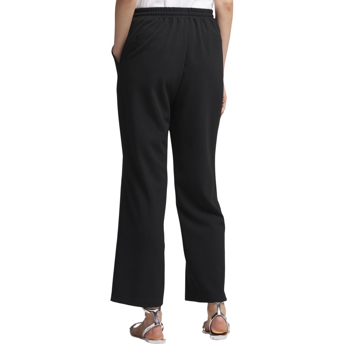 womens black pull on trousers