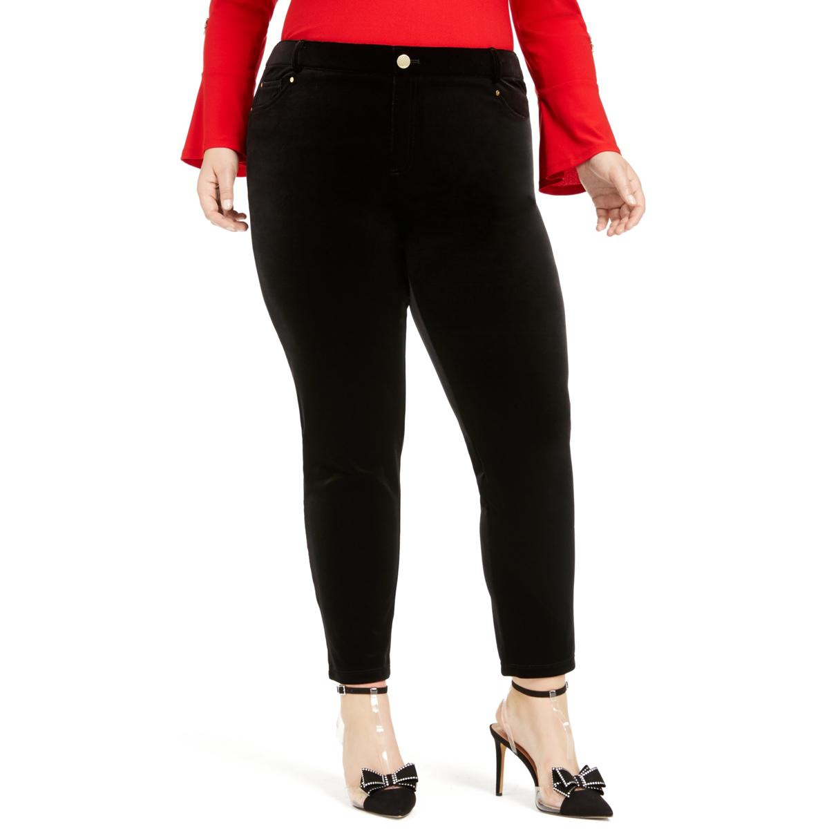 black velvet skinny pants