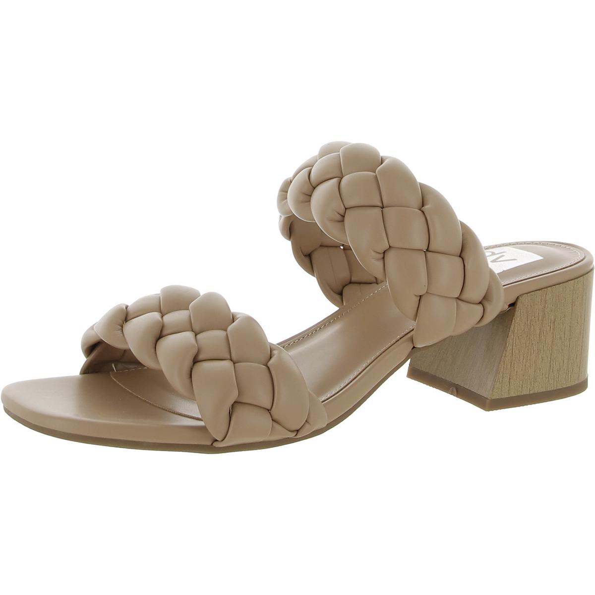 DV By Dolce Vita Womens Stacey Braided Slip On Block Heel Heels Shoes BHFO  3038