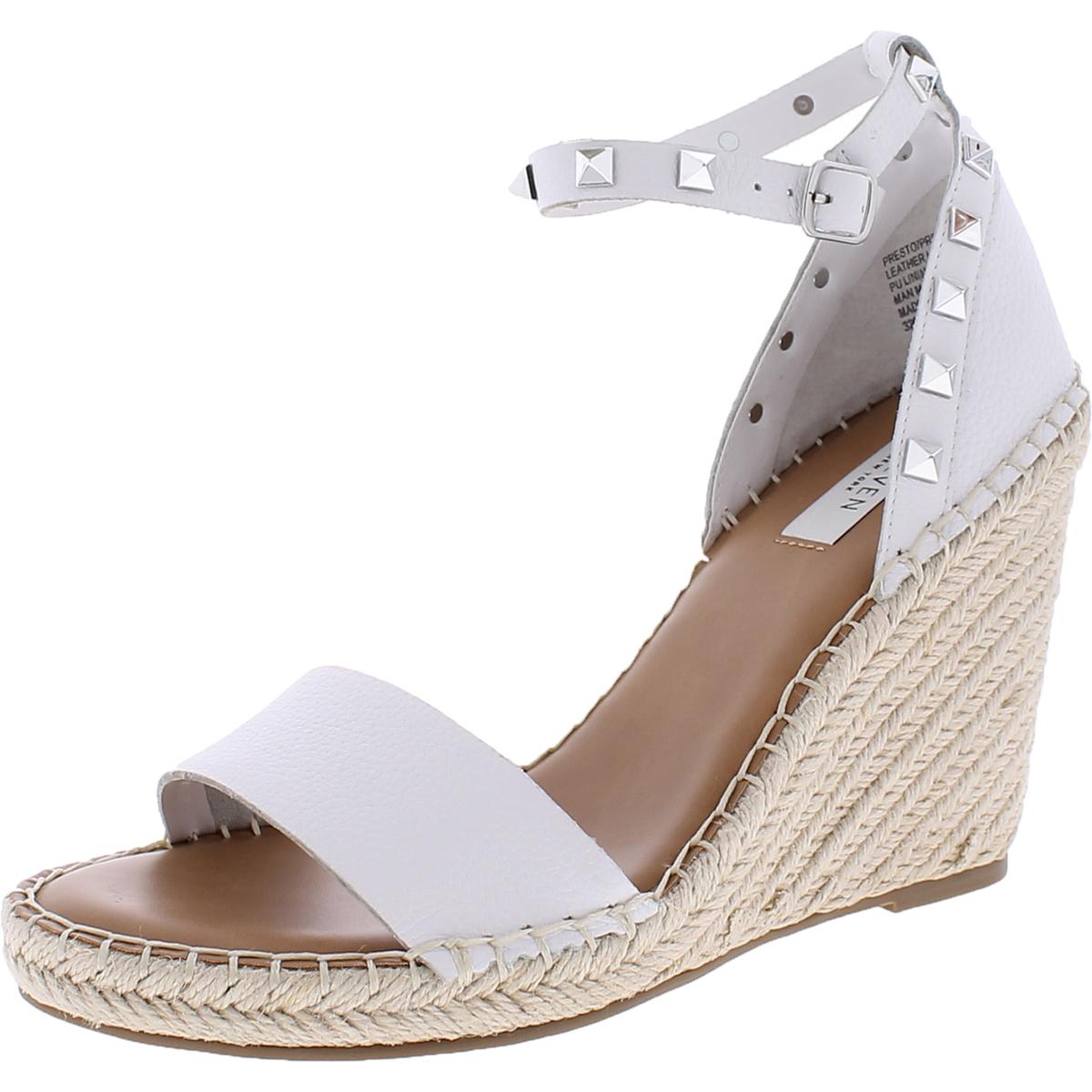 steven by steve madden presto leather wedge sandals