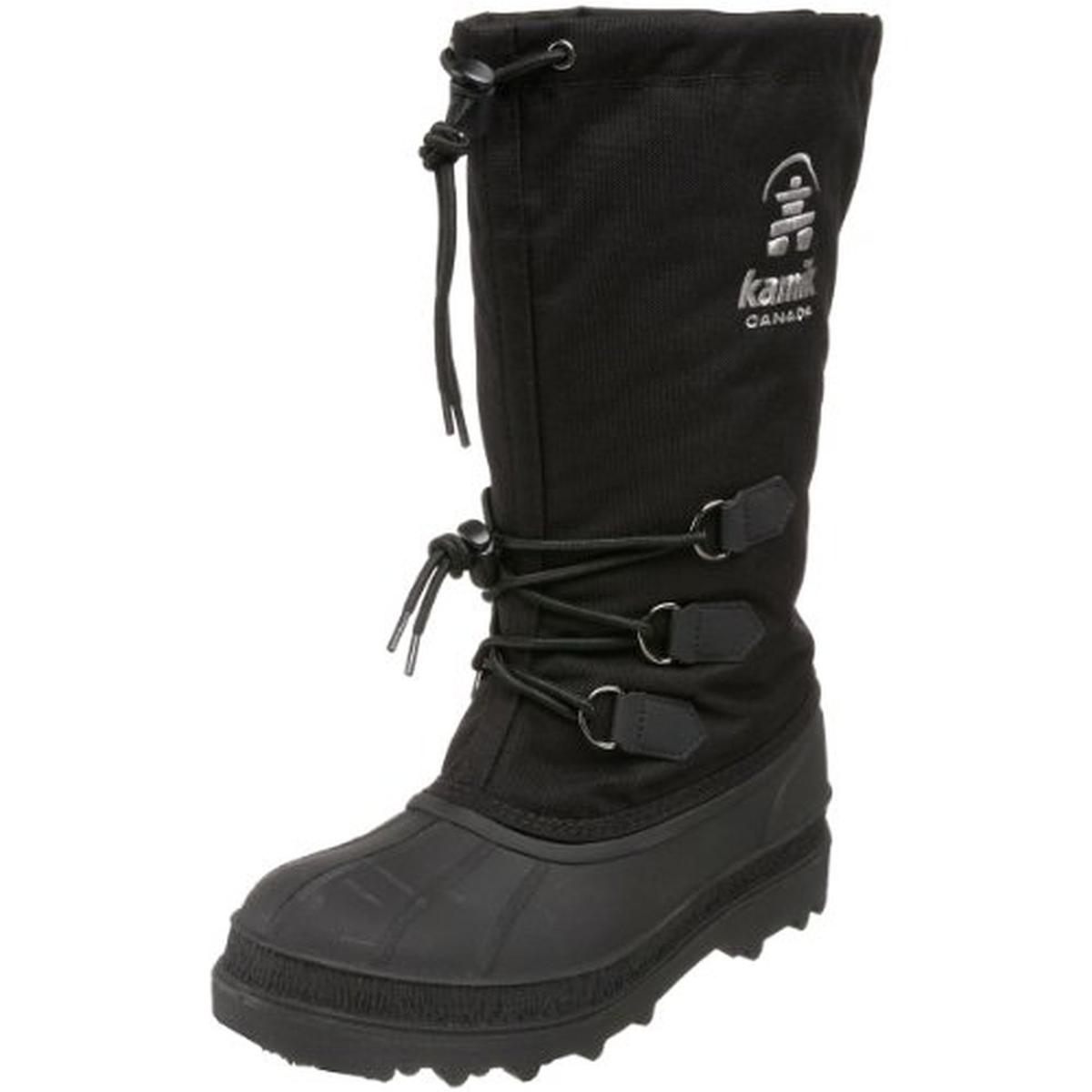 Kamik 5402 Womens Canuck Black Waterproof Mid-Calf Winter Snow Boots 11 ...