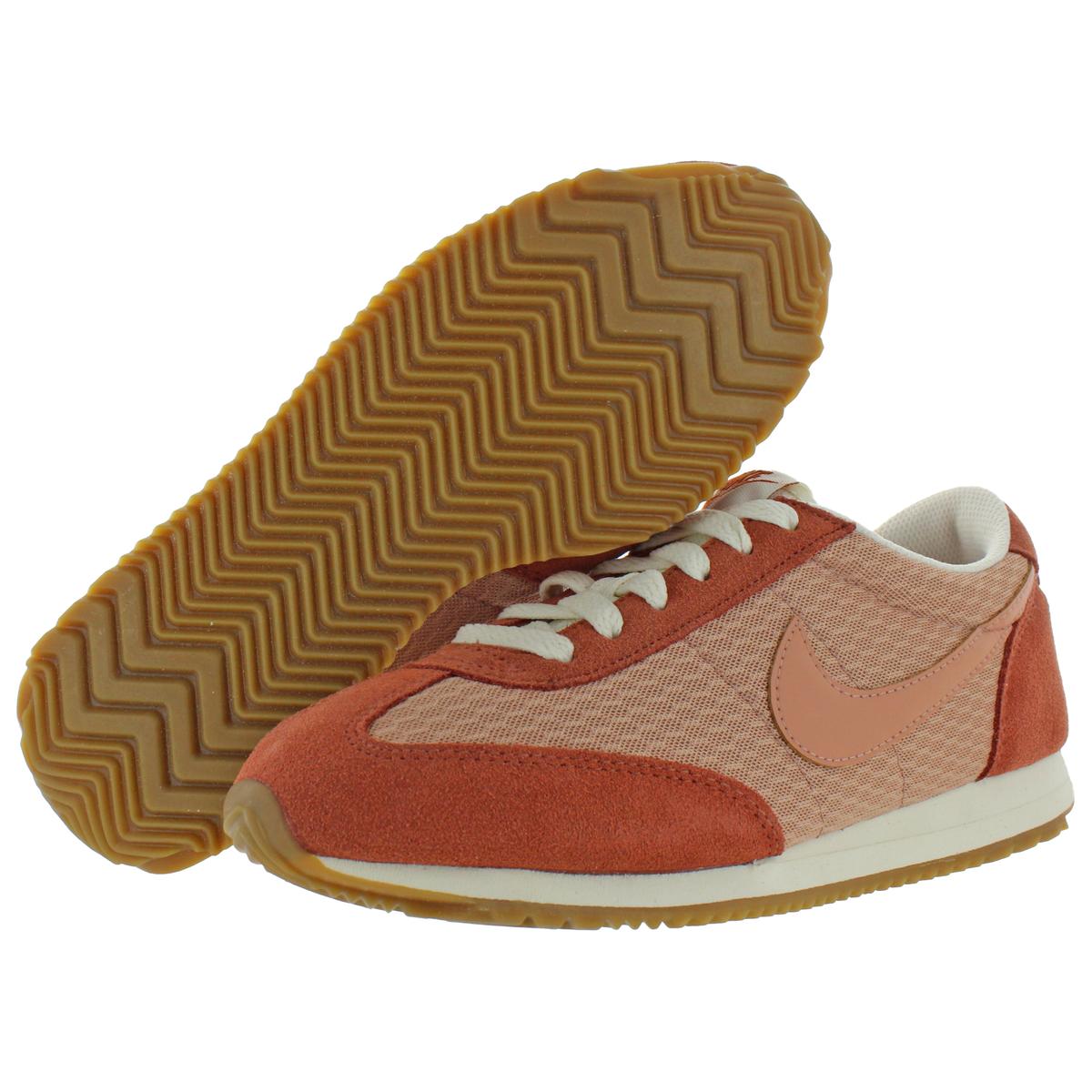 Nike  Womens Oceania Pink Suede Running Shoes Sneakers 7 5 