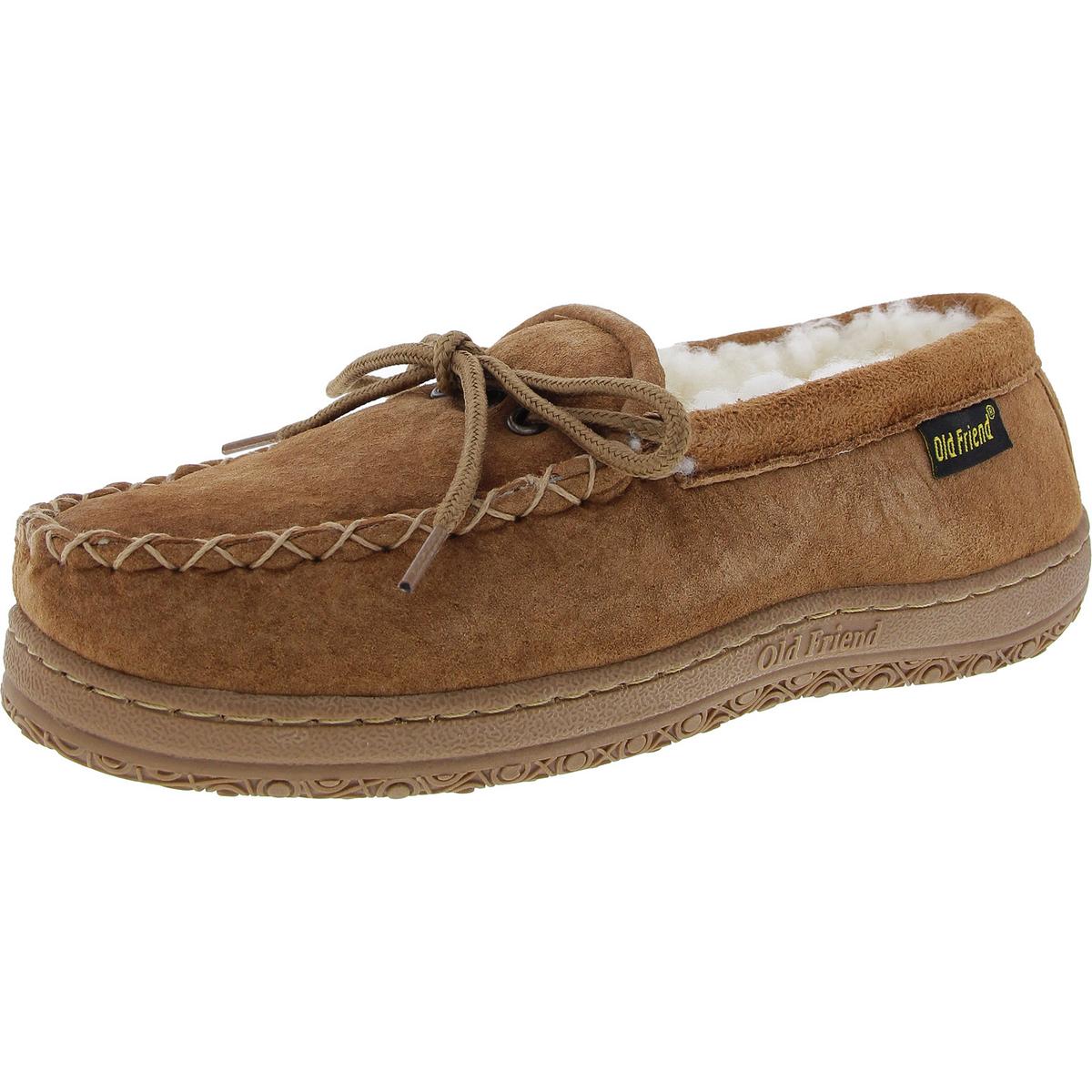 Женские замшевые мокасины Old Friend без шнуровки с круглым носком BHFO 3589