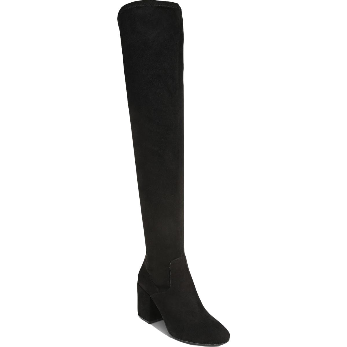 Bar III Womens Gabrie Faux Suede Block Heel Over-The-Knee Boots Shoes ...