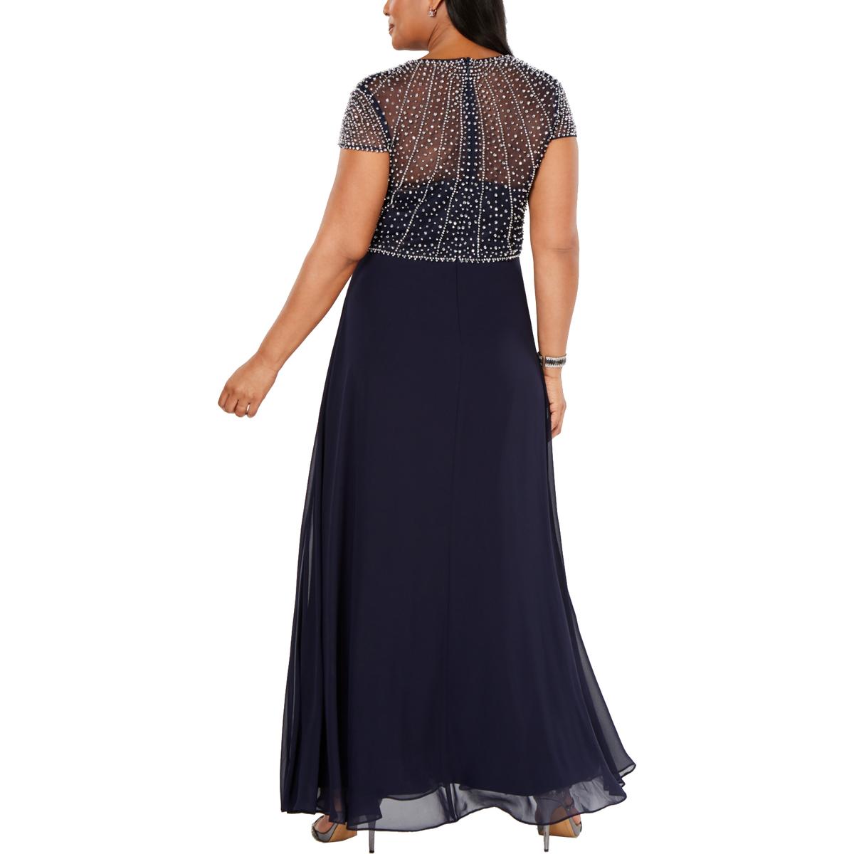 betsy and adam v neck gown