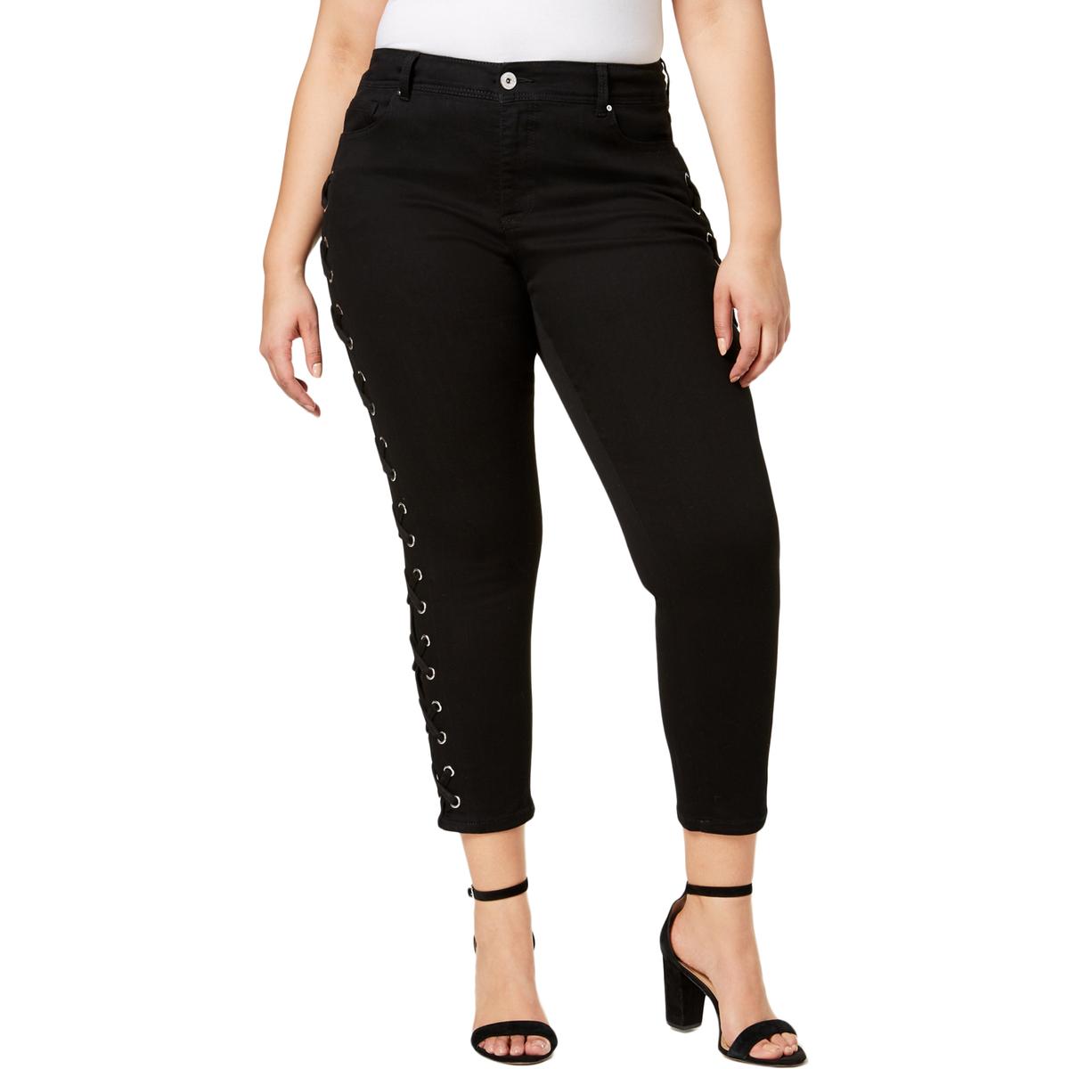 black slim straight jeans