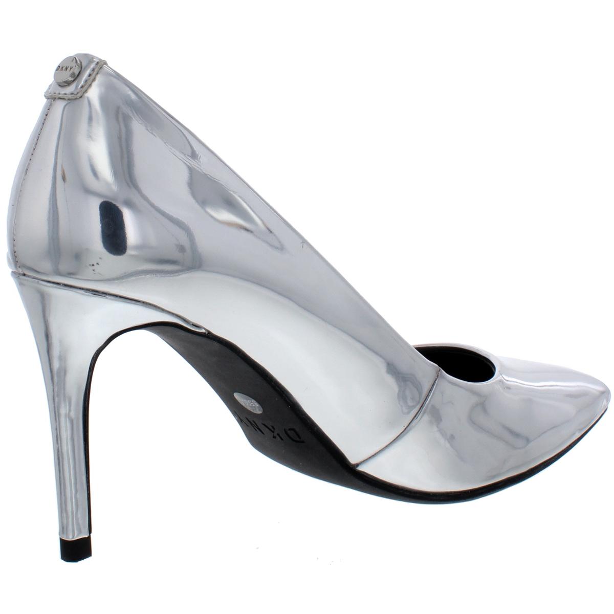 DKNY Womens Letty Pump Silver Evening Heels Shoes 5.5 Medium (B,M) BHFO ...