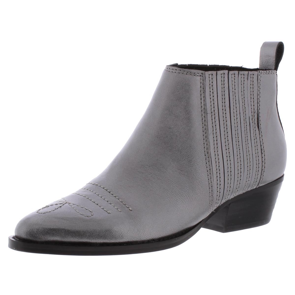 Botkier Womens Texas Gray Leather Booties Shoes 5.5 Medium (B,M) BHFO ...