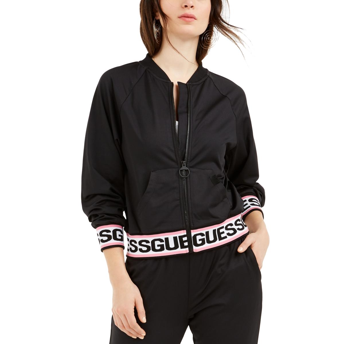 Guess Womens Karin Black Sweatshirt Fitness R Hoodie M BHFO 8497