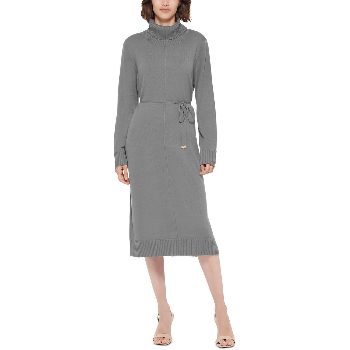 Женская водолазка Calvin Klein с высоким воротом и длинными рукавами длиной до колен BHFO 1293
