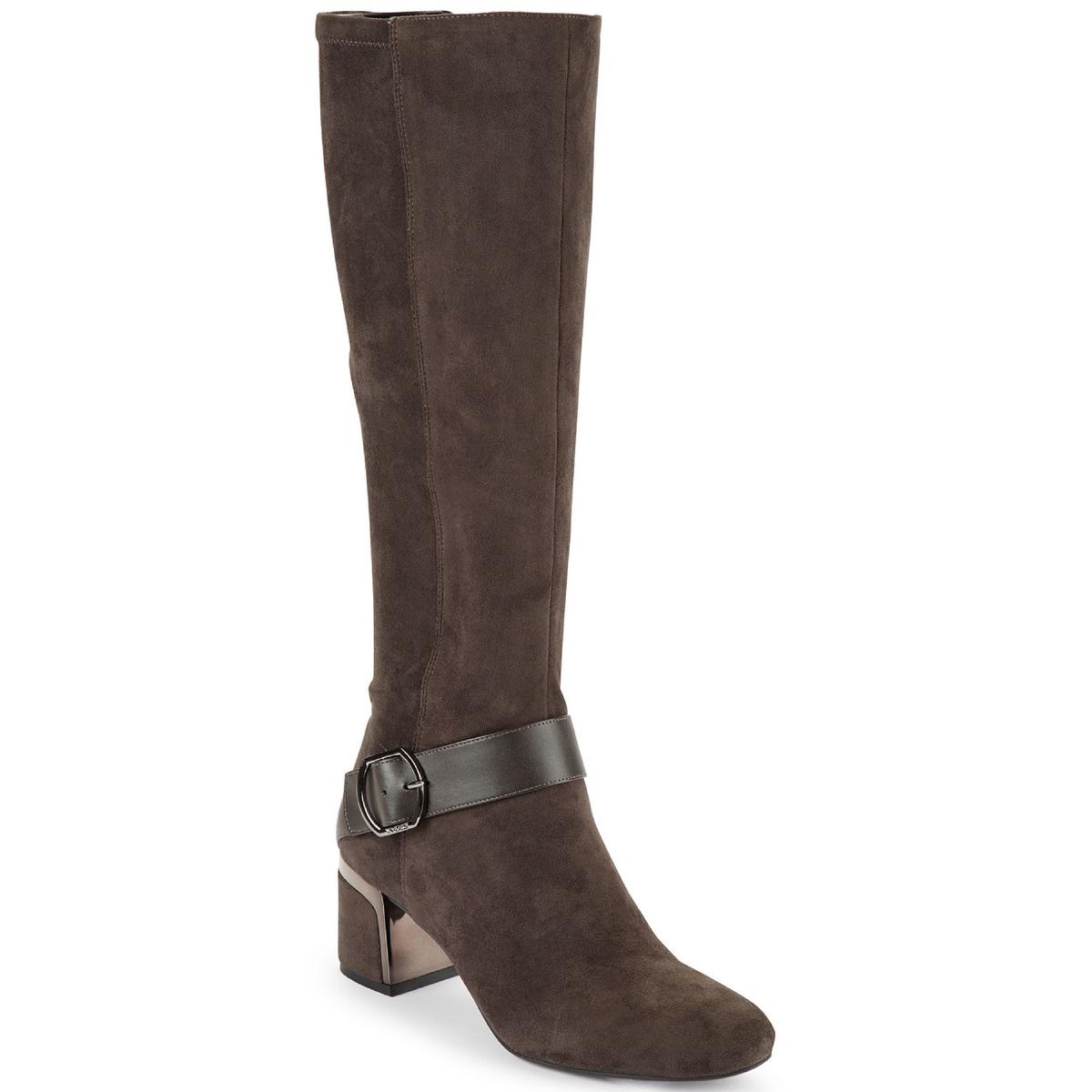 

Женские сапоги до колена City DKNY Caira Grey 7.5 Medium (B,M) BHFO 3259, Stone, Caira