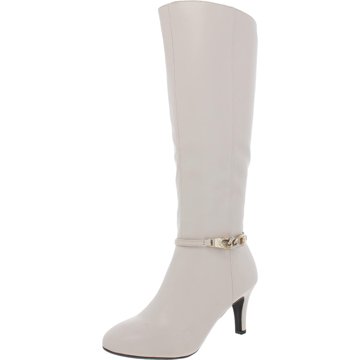 Karen Scott Womens Hanna Faux Leather Tall Dressy Mid-Calf Boots Shoes BHFO 8652 - Bild 12 von 14