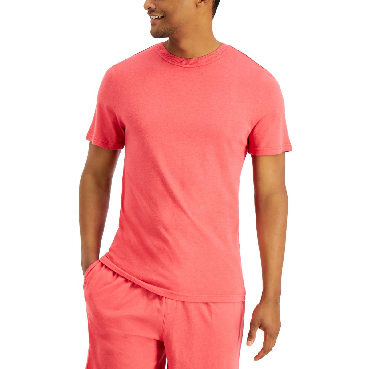 Club Room Mens Orange Comfy Sleepwear Sleep Shirt Loungewear L BHFO 6188 2290₽