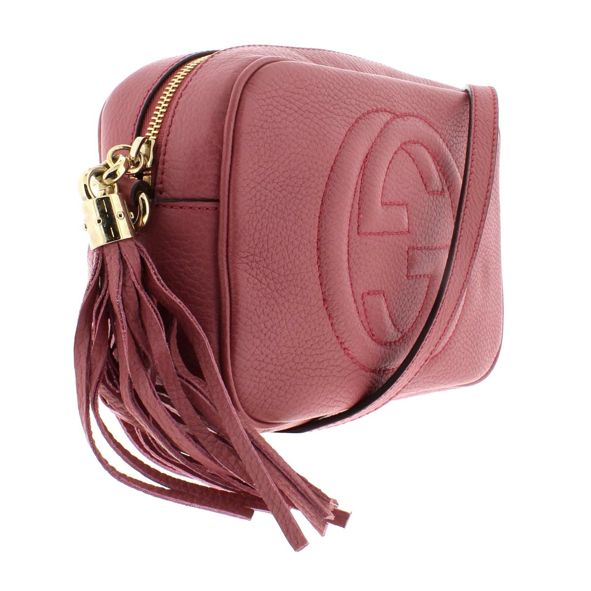Gucci Womens Soho Leather Embossed Tassel Crossbody Handbag Purse BHFO 2704 | eBay