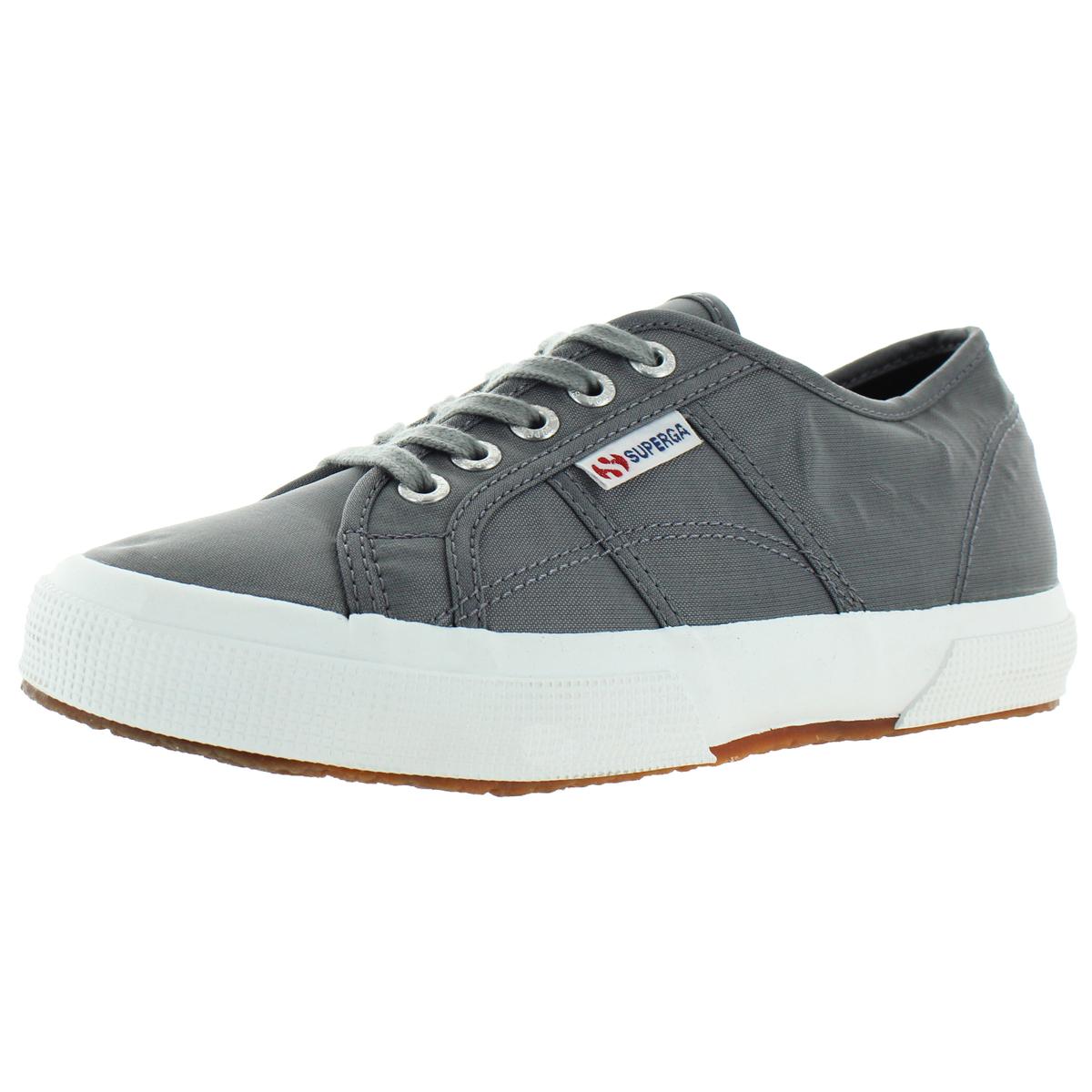 Superga Womens 2750 Gray Nylon LowTop Sneakers Shoes 8