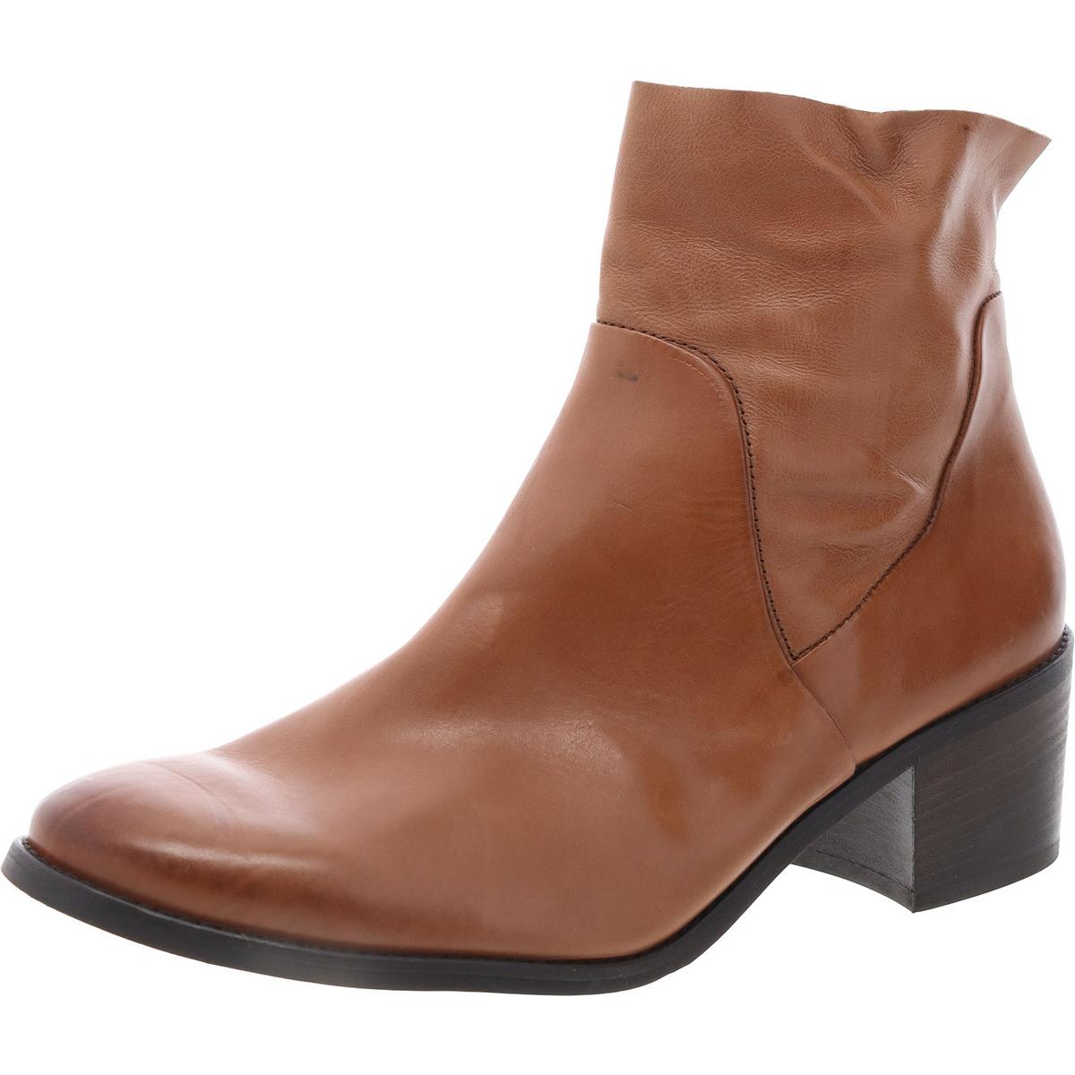 Paul Green Womens Leather Block Heel Booties Ankle Boots Shoes BHFO 6068 - Picture 4 of 6