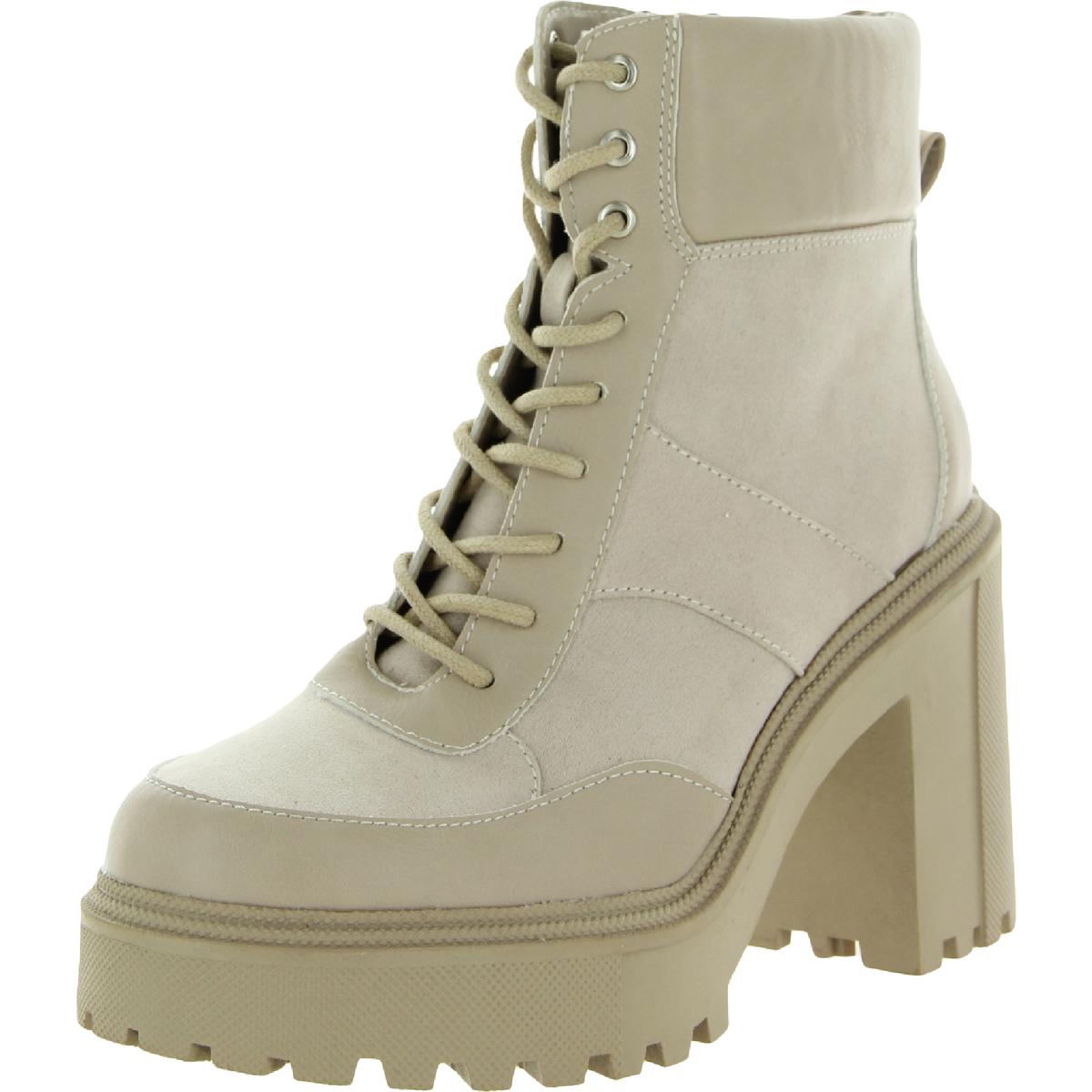 Женские ботинки Madden Girl из искусственной замши в боевом стиле и на шнуровке BHFO 2466