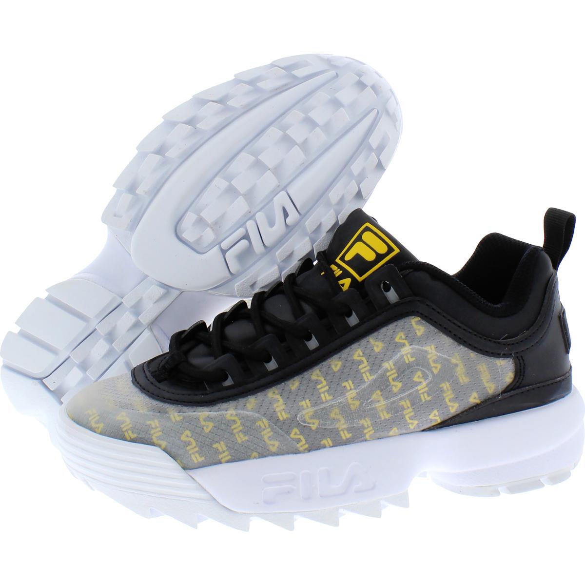 fila disruptor ii clear logos