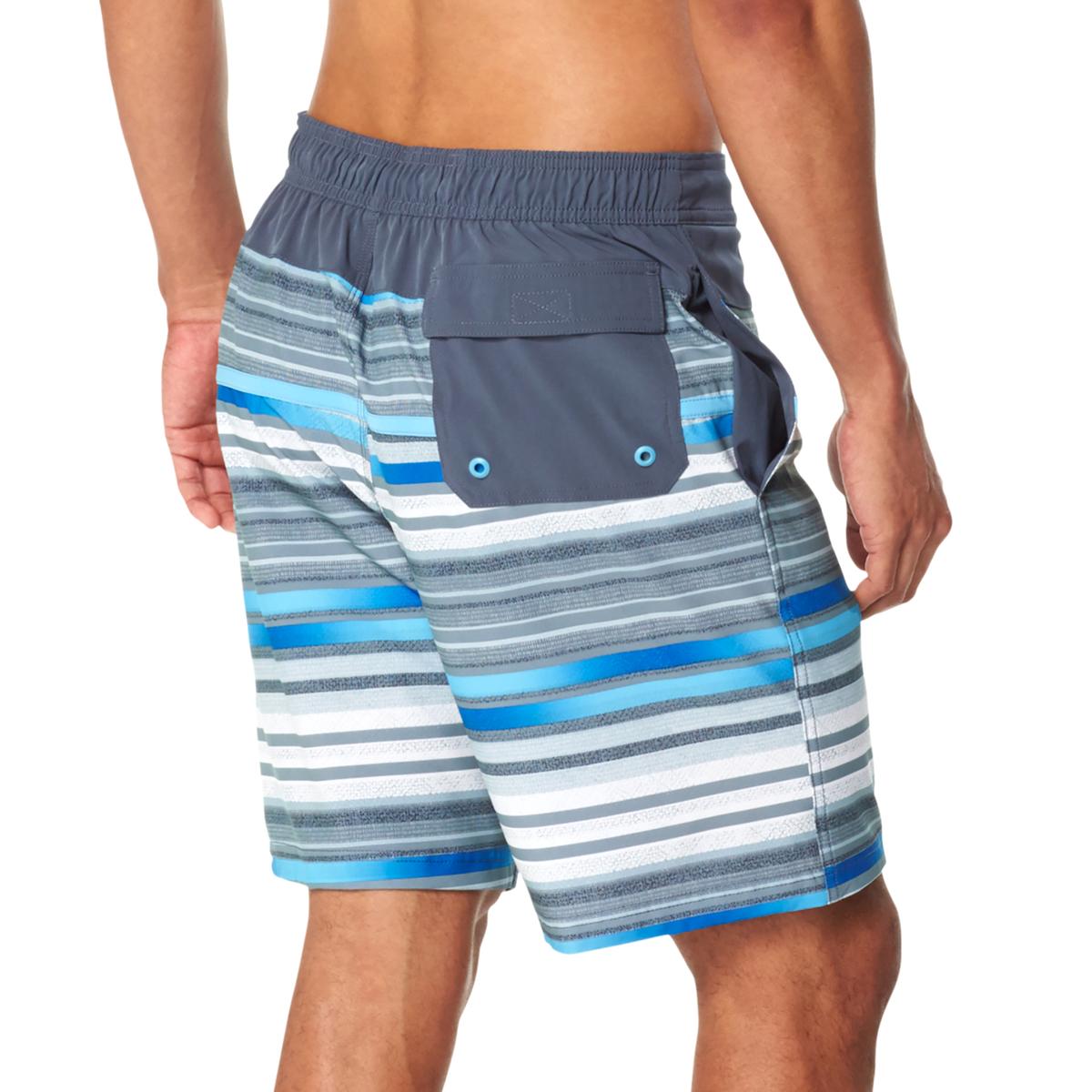 Speedo Mens Gray Printed Beachwear Board Shorts Swim Trunks S BHFO 4707 ...