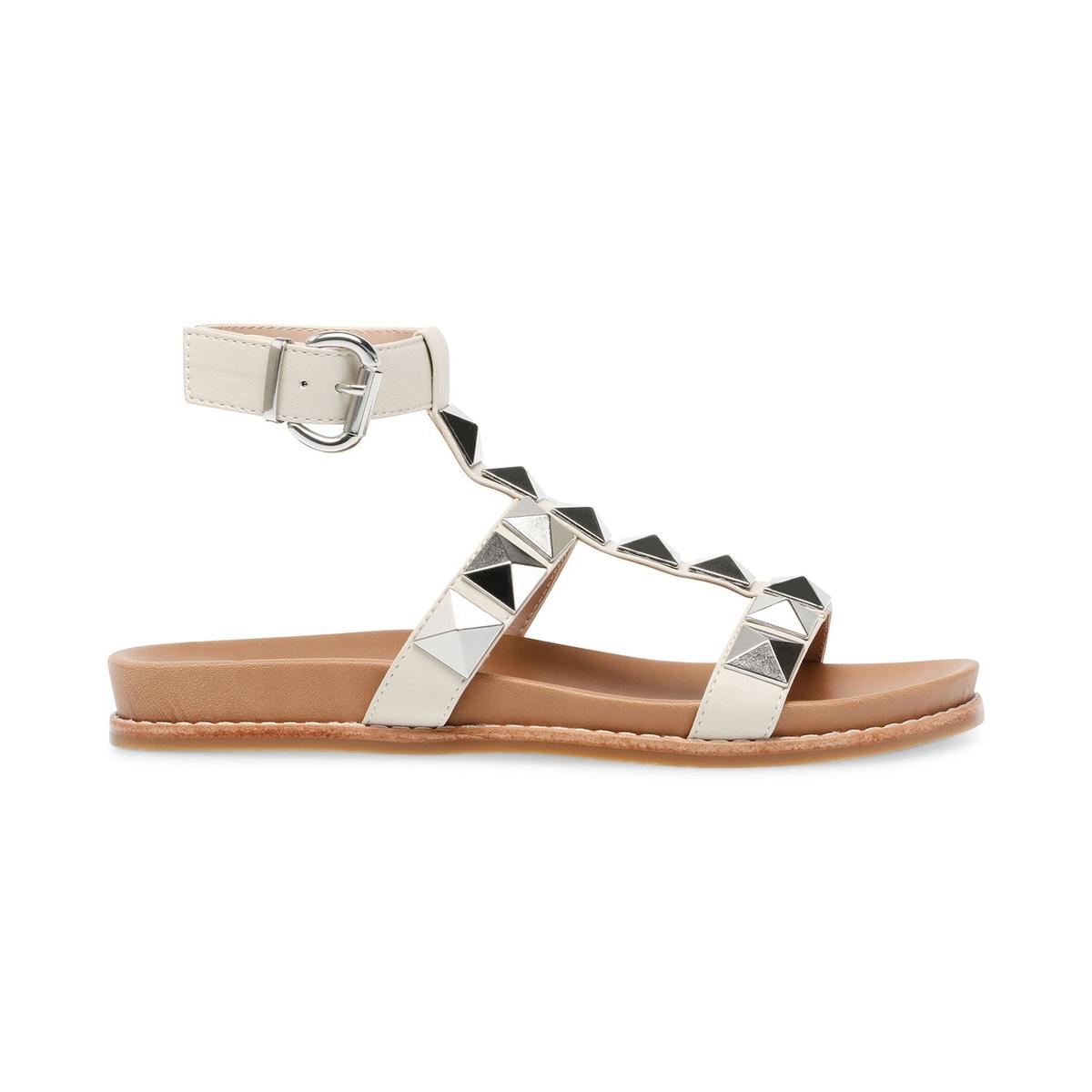 Buy Black & Silver Heeled Sandals for Women by STEVE MADDEN Online |  Ajio.com