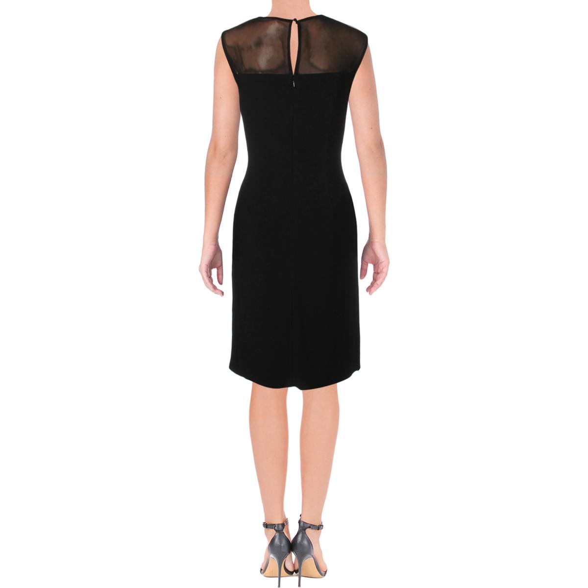 Jessica Howard Womens Black Embellished Sleeveless Cocktail Dress 12 ...