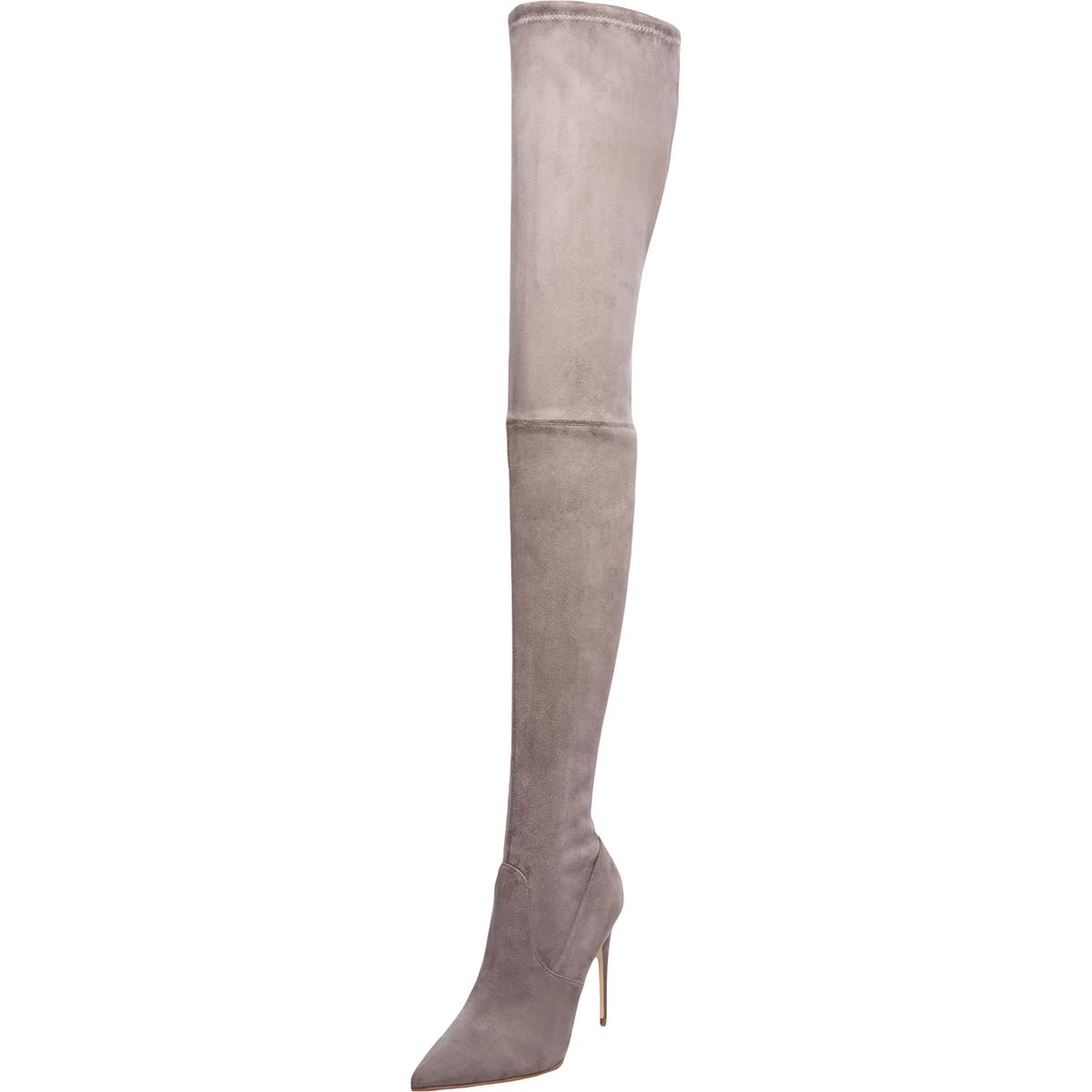 steve madden gray over the knee boots