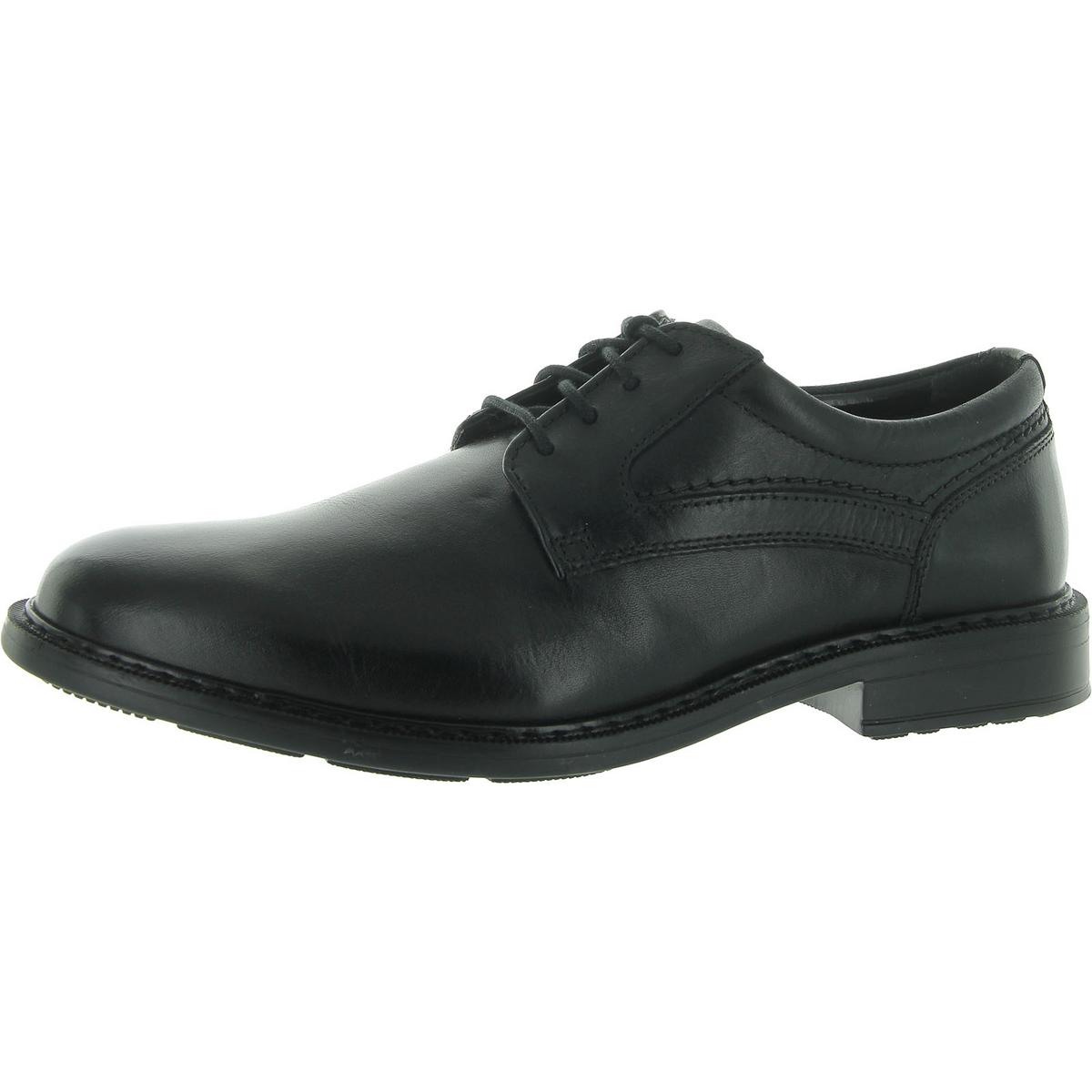 Rockport Mens Parsons Plain Toe Black Slip On Oxfords 8.5 Wide (E) BHFO 6855