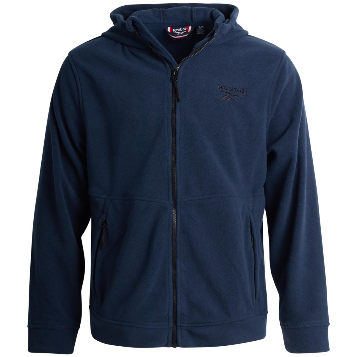 Reebok Men' Comfy Polar Fleece Zip Up Jacket