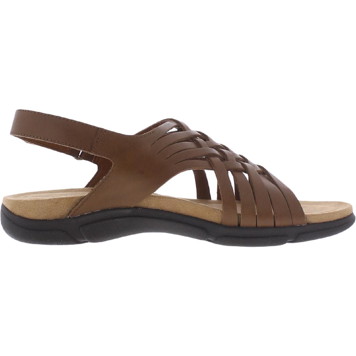 Easy Spirit Womens Mar Leather Slingback Flat Sandals Shoes BHFO 2679 - 第 24/28 張圖片