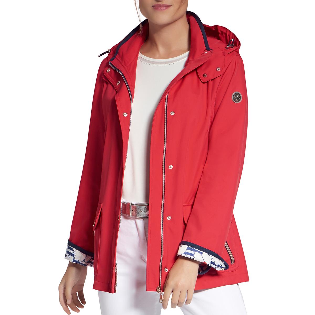 Basler Womens Fall Water Repllent Hooded Anorak Jacket Outerwear Plus BHFO 6733