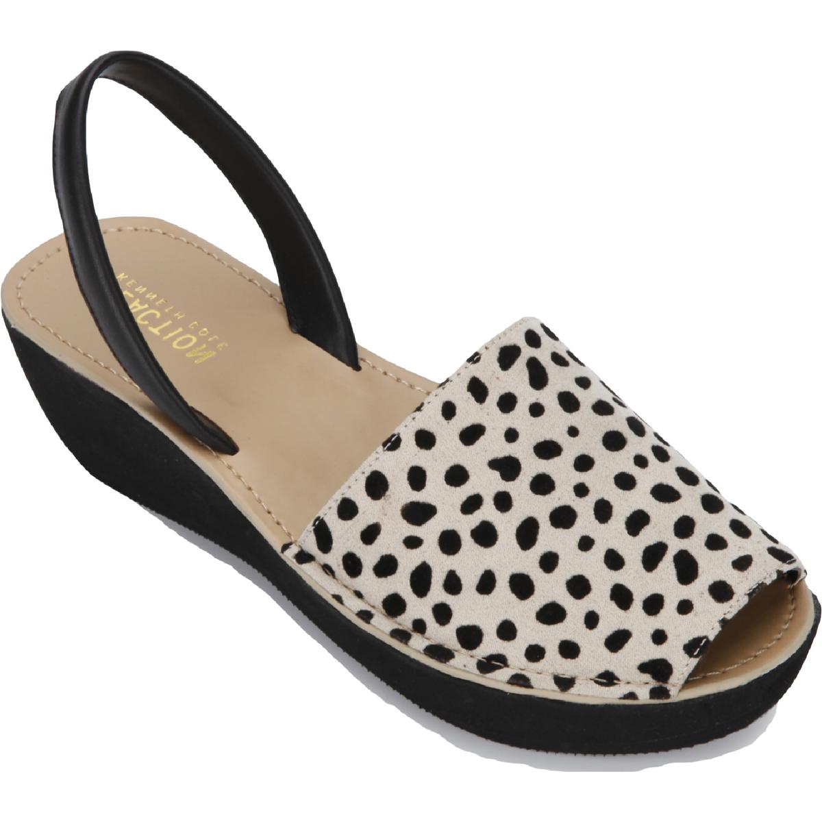 Kenneth Cole Reaction Womens Fine Glass Peep-Toe Wedge Sandals Shoes BHFO 4137