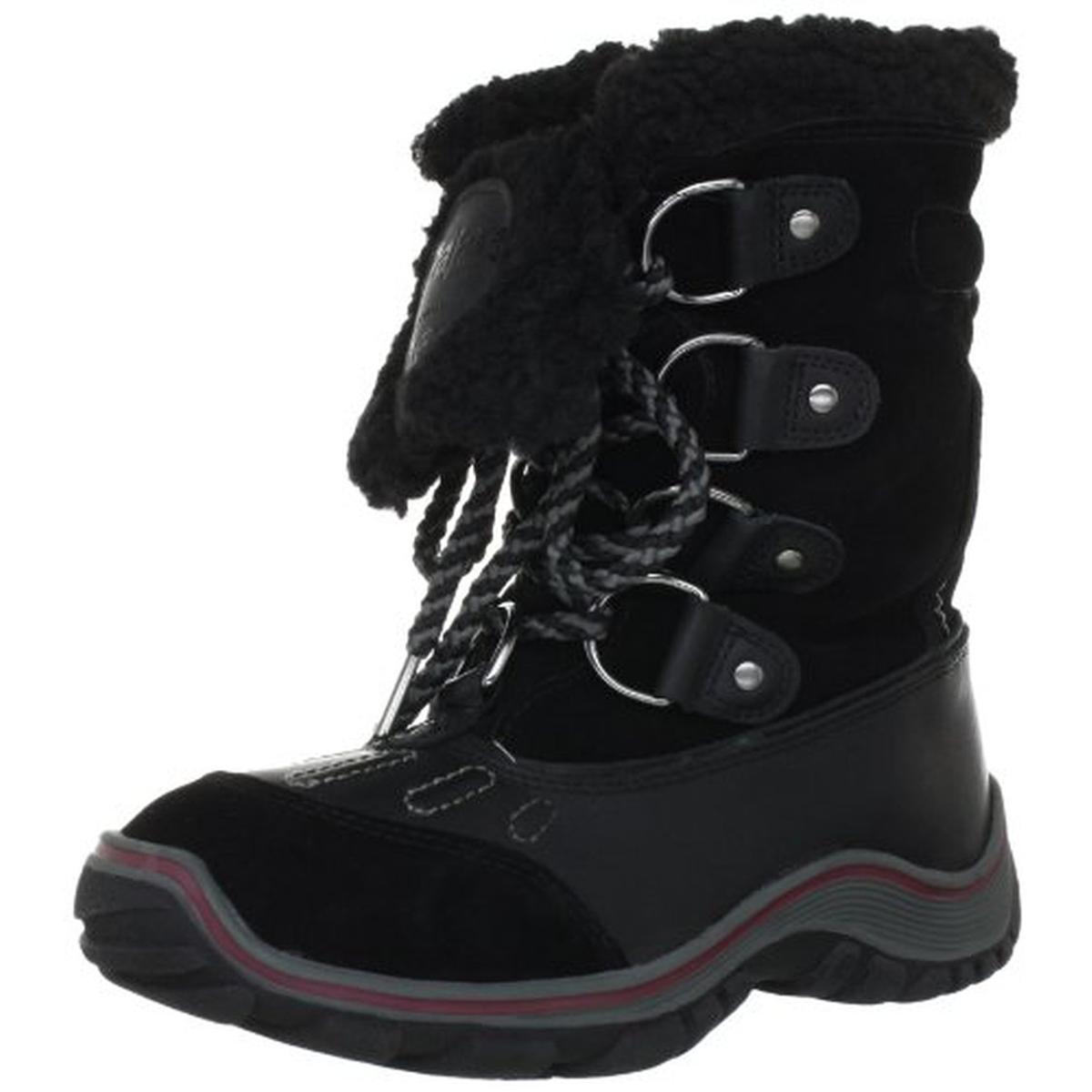 Pajar 6665 Womens Alina Leather Waterproof Faux Fur Snow Boots Shoes BHFO | eBay