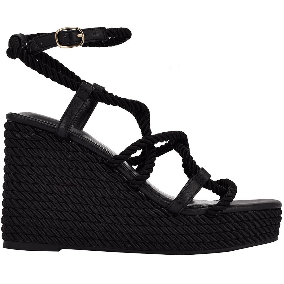 Guess Womens Natesha Strappy Sandals Woven Espadrilles Shoes BHFO