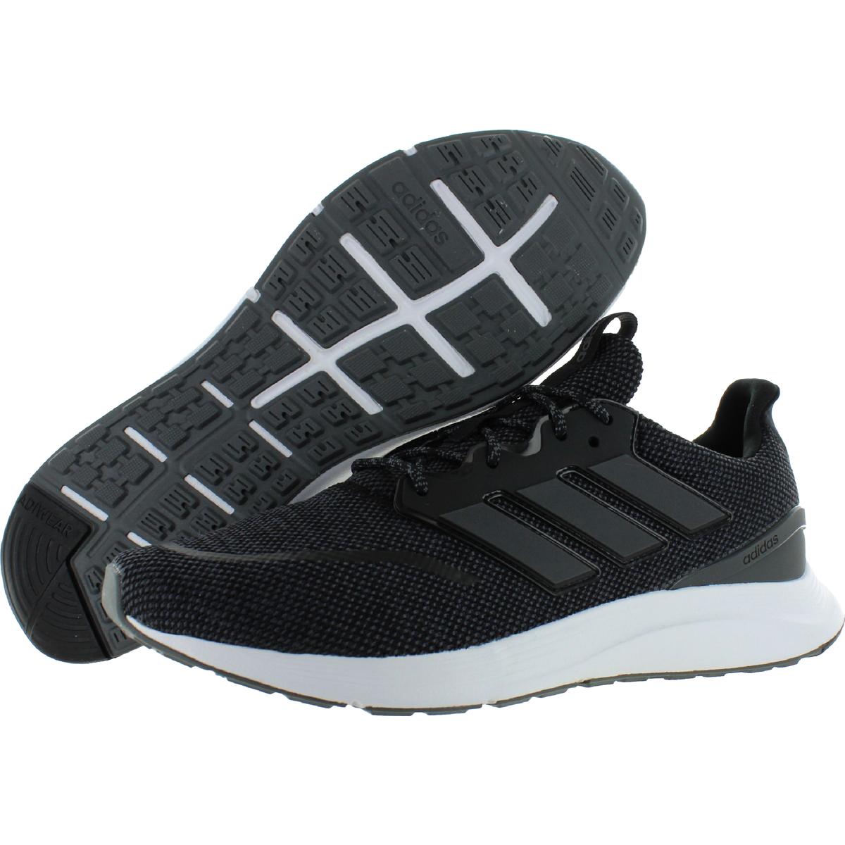 Adidas Mens Energy Falcon Black Running Shoes Sneakers 10 Wide (E) BHFO ...