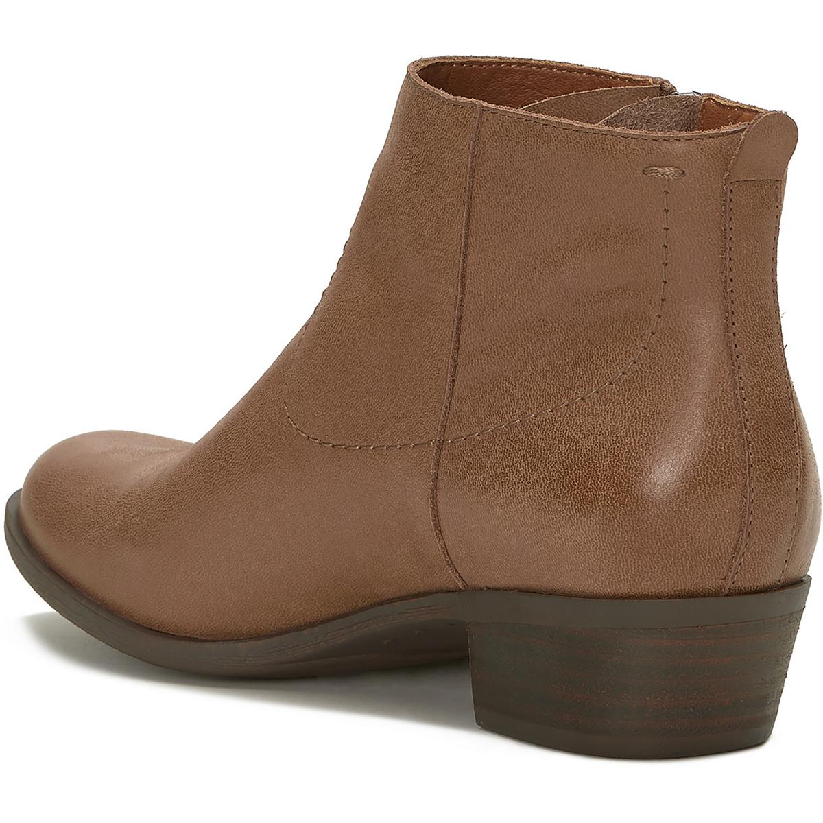 Lucky Brand Women's Leather Low Block Heel Almond Toe Ankle Bootie - Picture 12 of 15