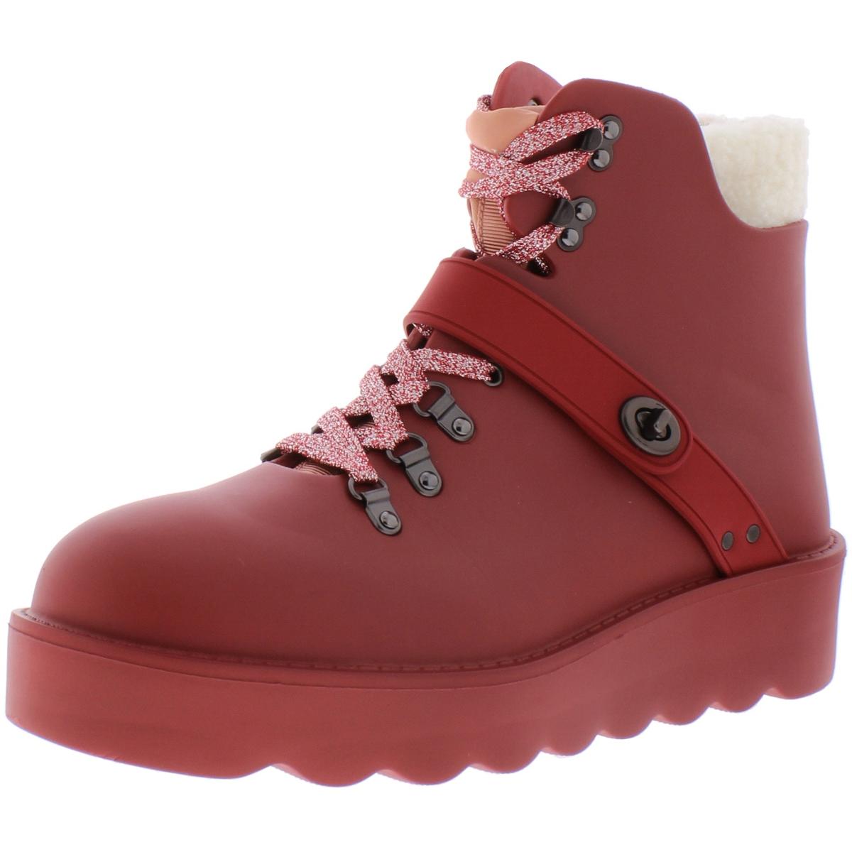 rain and hiking boots