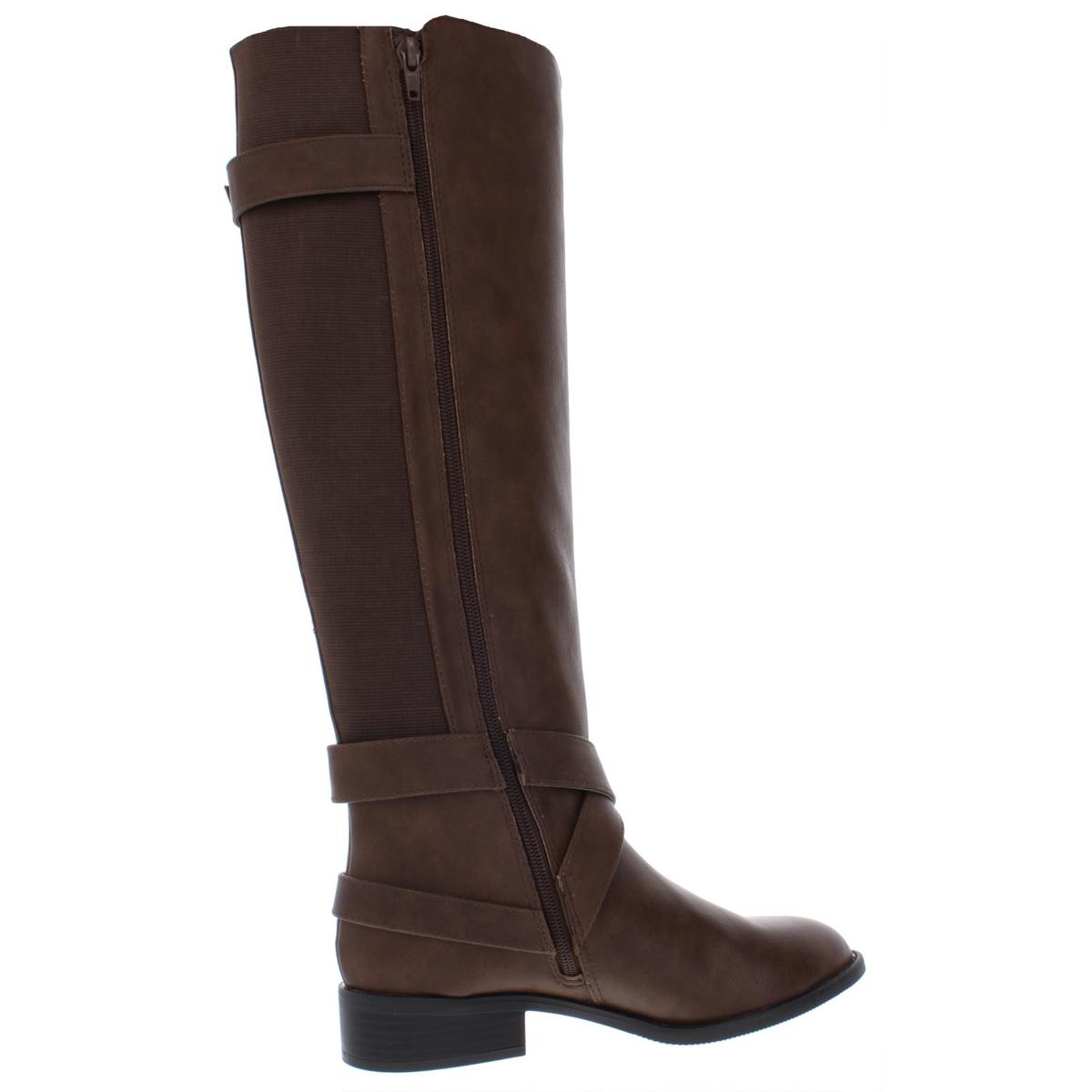 Thalia Sodi Womens Vada Faux Leather Over-The-Knee Riding Boots Shoes BHFO 7288