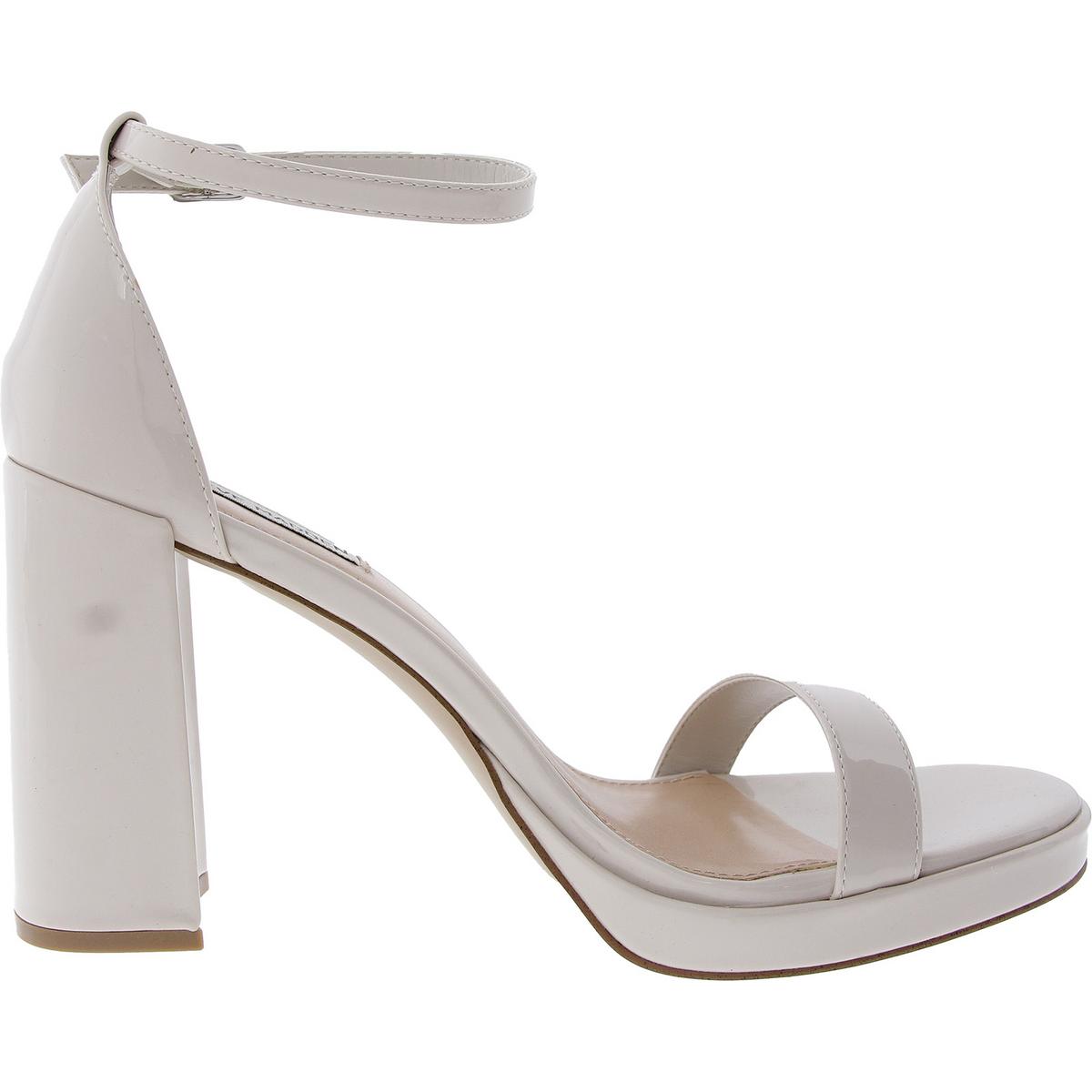 Steve Madden Womens Susan Solid Ankle Strap Pumps Heels Shoes BHFO 0969 - Picture 11 of 14